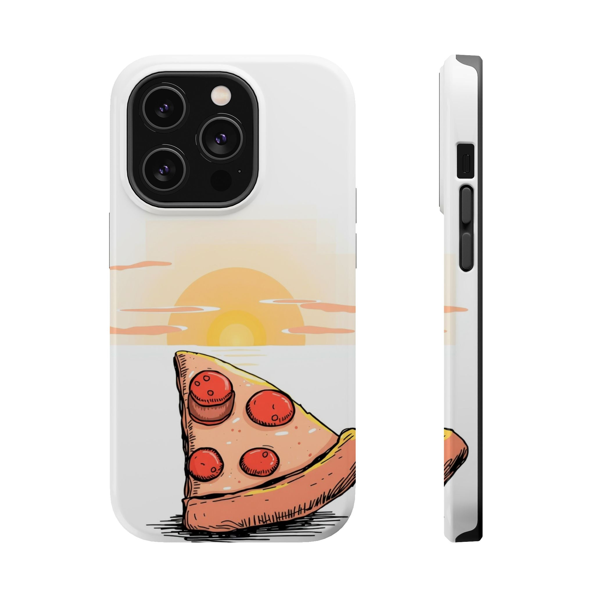 iPhone Earthy Pizza Slice Sunset Design Slim Everyday Designer Case · iPhone Cas