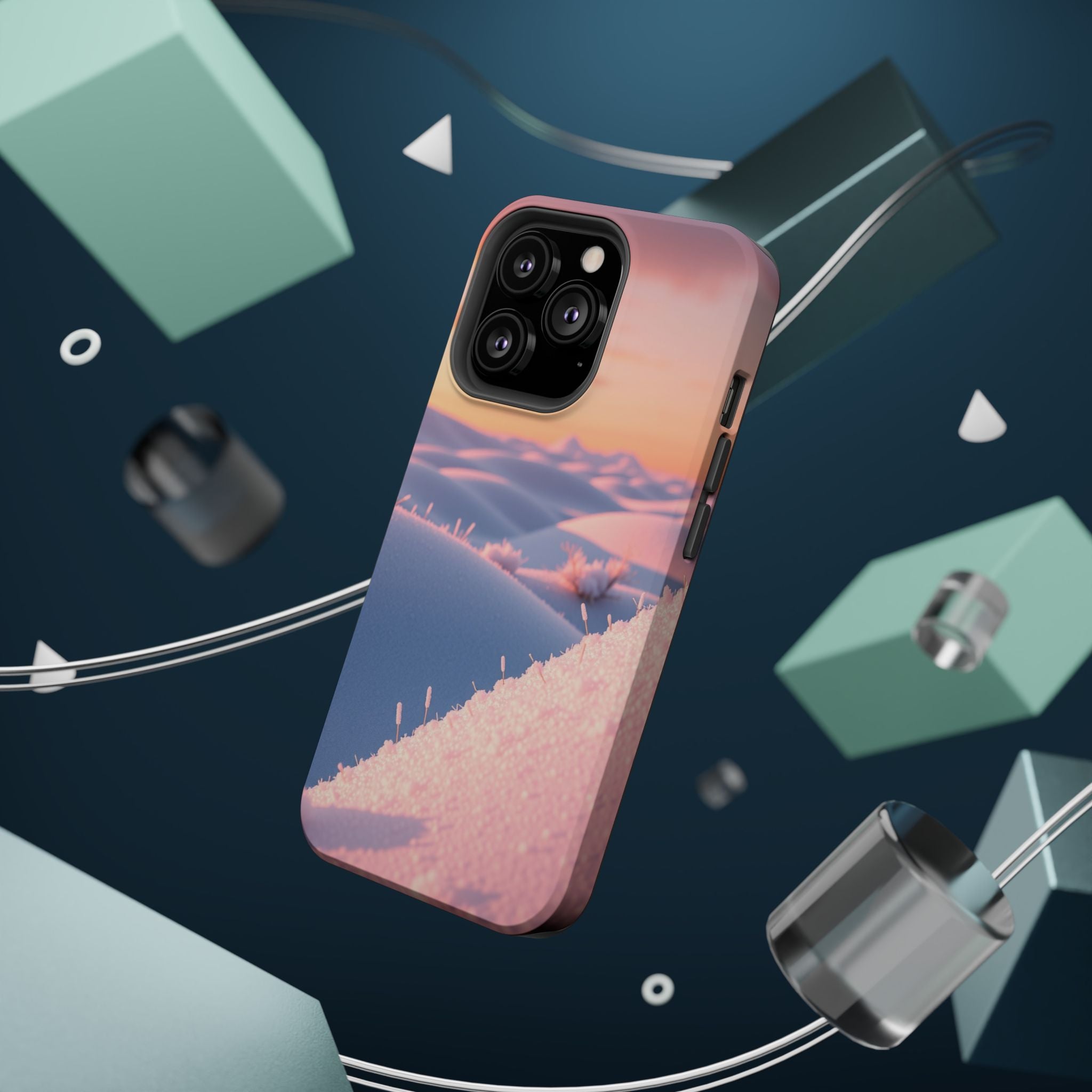 iPhone Snow Field 3D Digital Slim Everyday Designer Case · iPhone Case