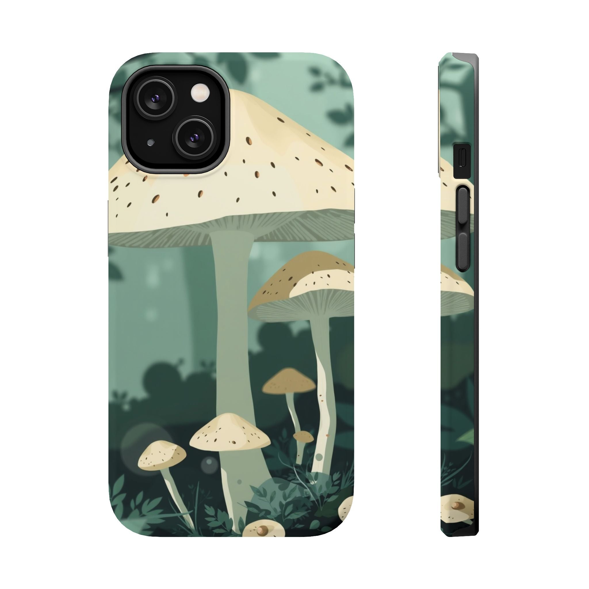 iPhone Sage And Ivory Mushroom Forest Slim Everyday Designer Case · iPhone Case