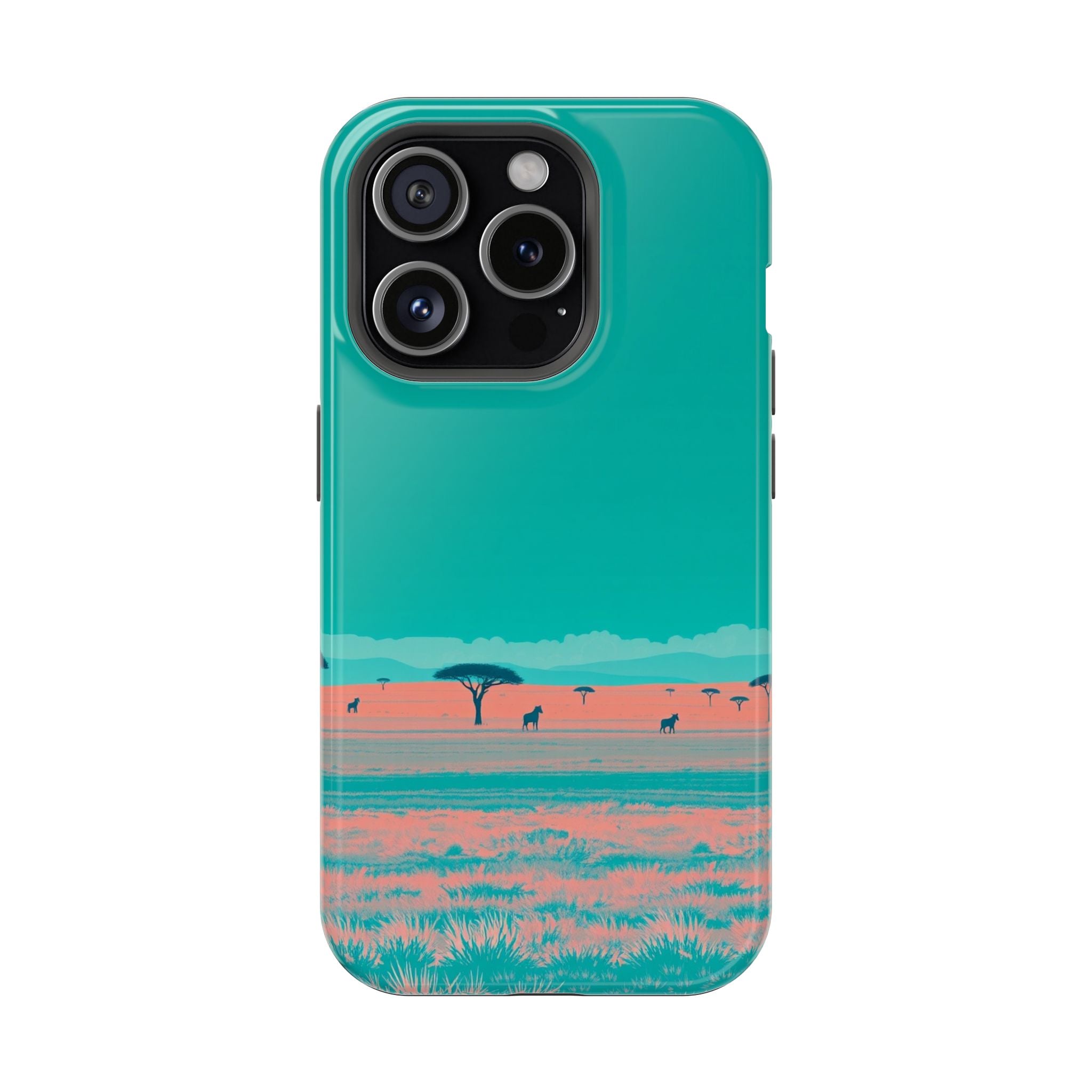 iPhone Savanna Horizon Risograph Print Slim Everyday Designer Case · iPhone Case