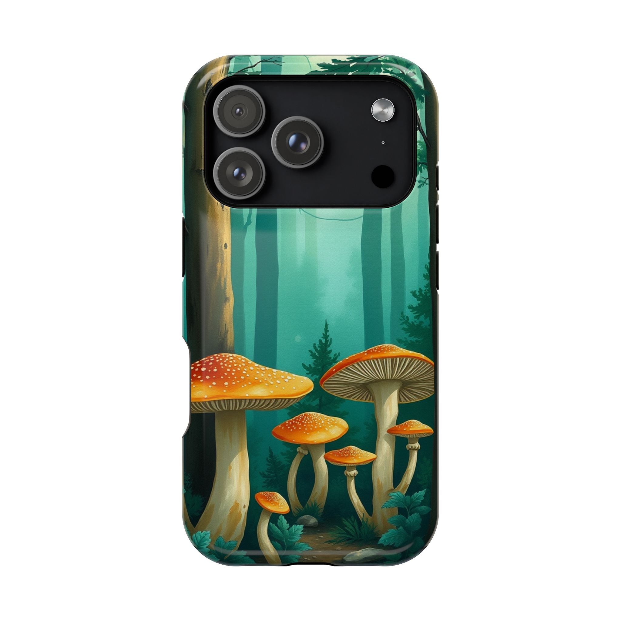 iPhone Mushroom Forest Oil Painting Impressionist iPhone Clean Minimal · iPhone