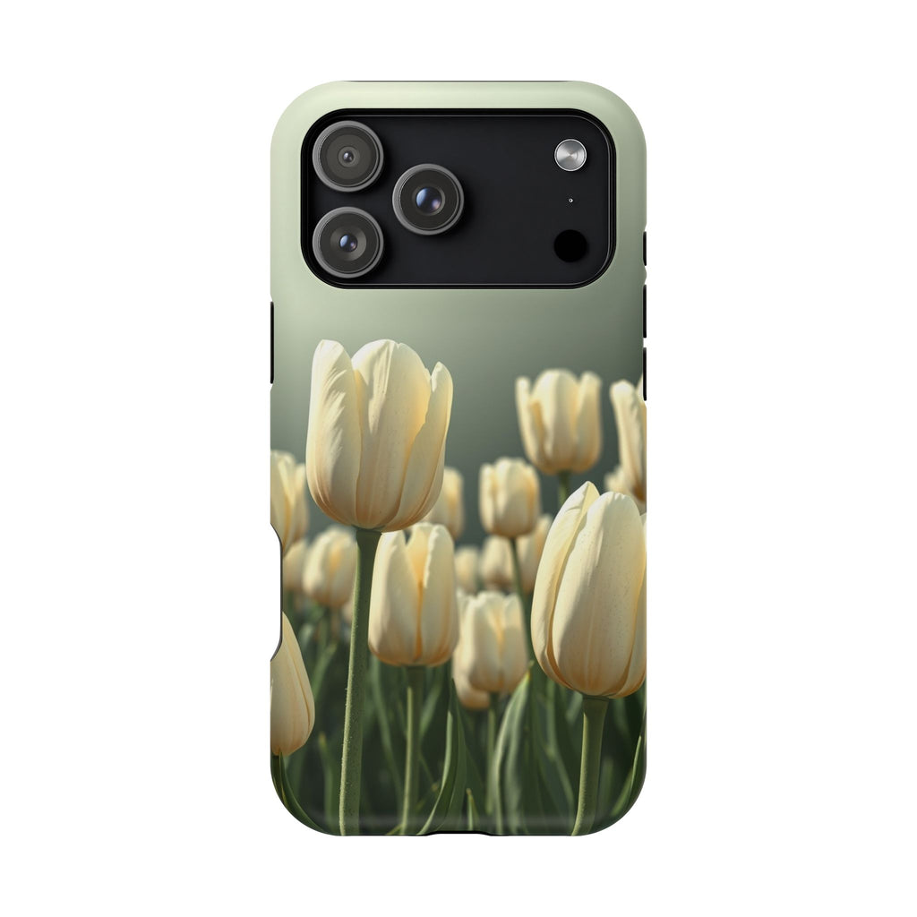 iPhone Tulip Row Serene Design Slim Everyday Designer Case · iPhone Case