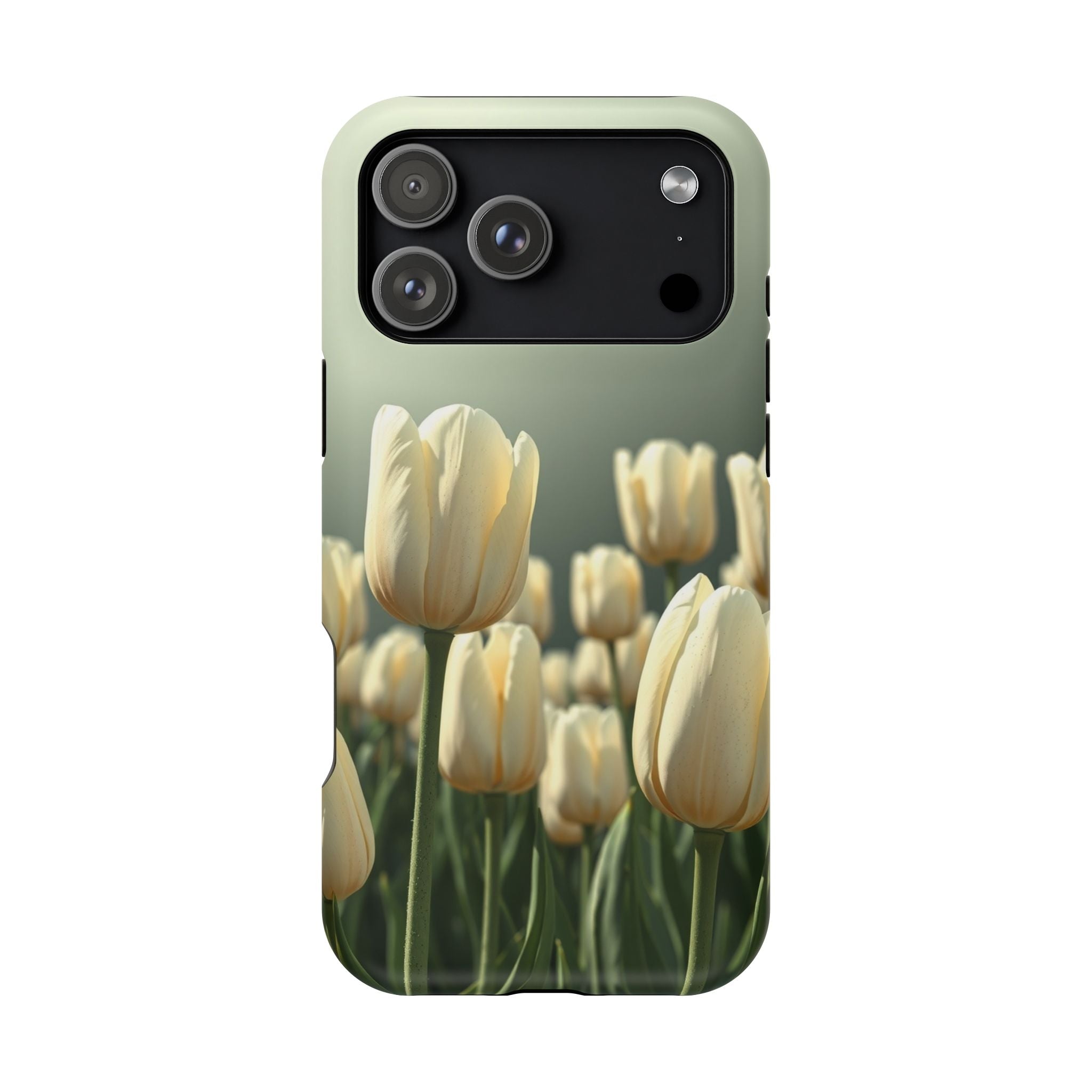 iPhone Tulip Row Serene Design Slim Everyday Designer Case · iPhone Case