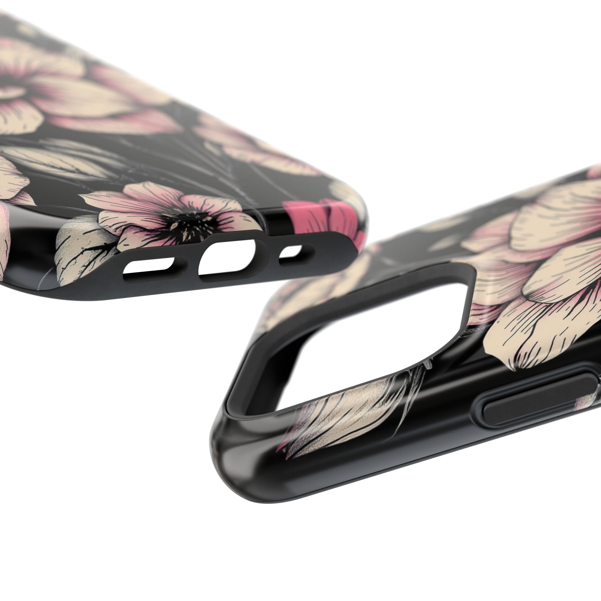 iPhone Floral Dark Academia Gothic Ink Slim Everyday Designer Case · iPhone Case