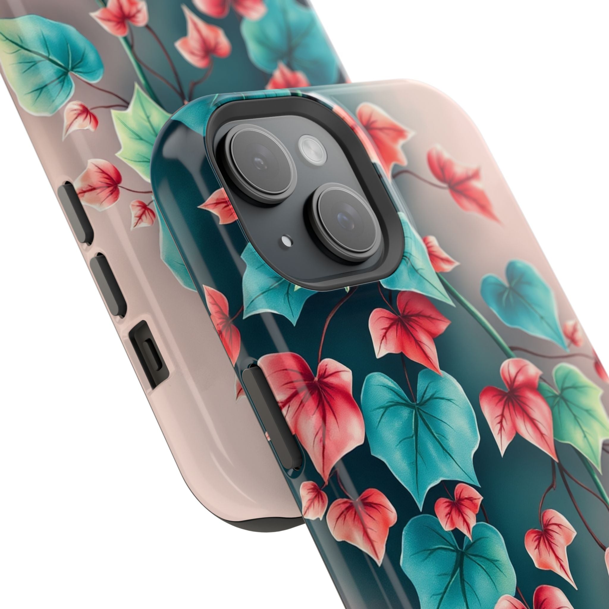 iPhone Art Nouveau Vine Teal And Coral Slim Snap Case · iPhone Case