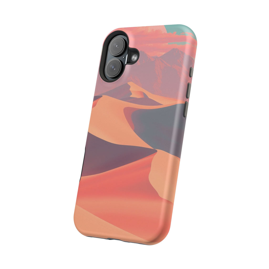 iPhone Teal And Coral Desert Dunes Bold Modern Everyday Snap Case · iPhone Case