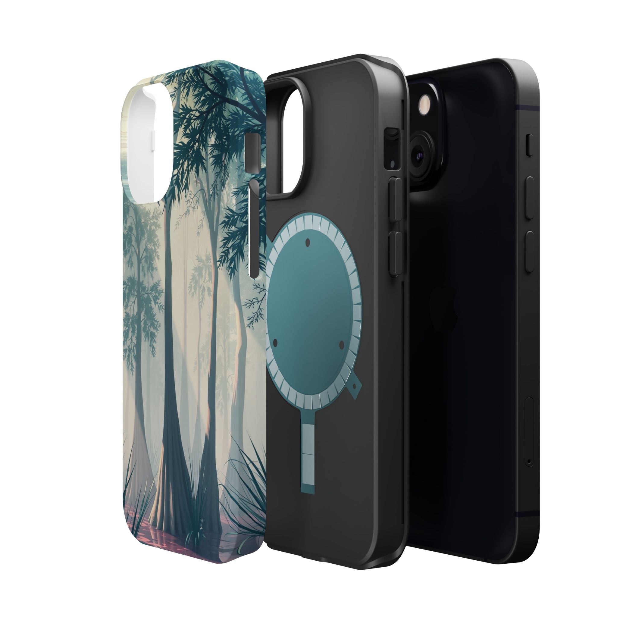 iPhone Mint And Blush Cypress Swamp Slim Everyday Designer Case · iPhone Case