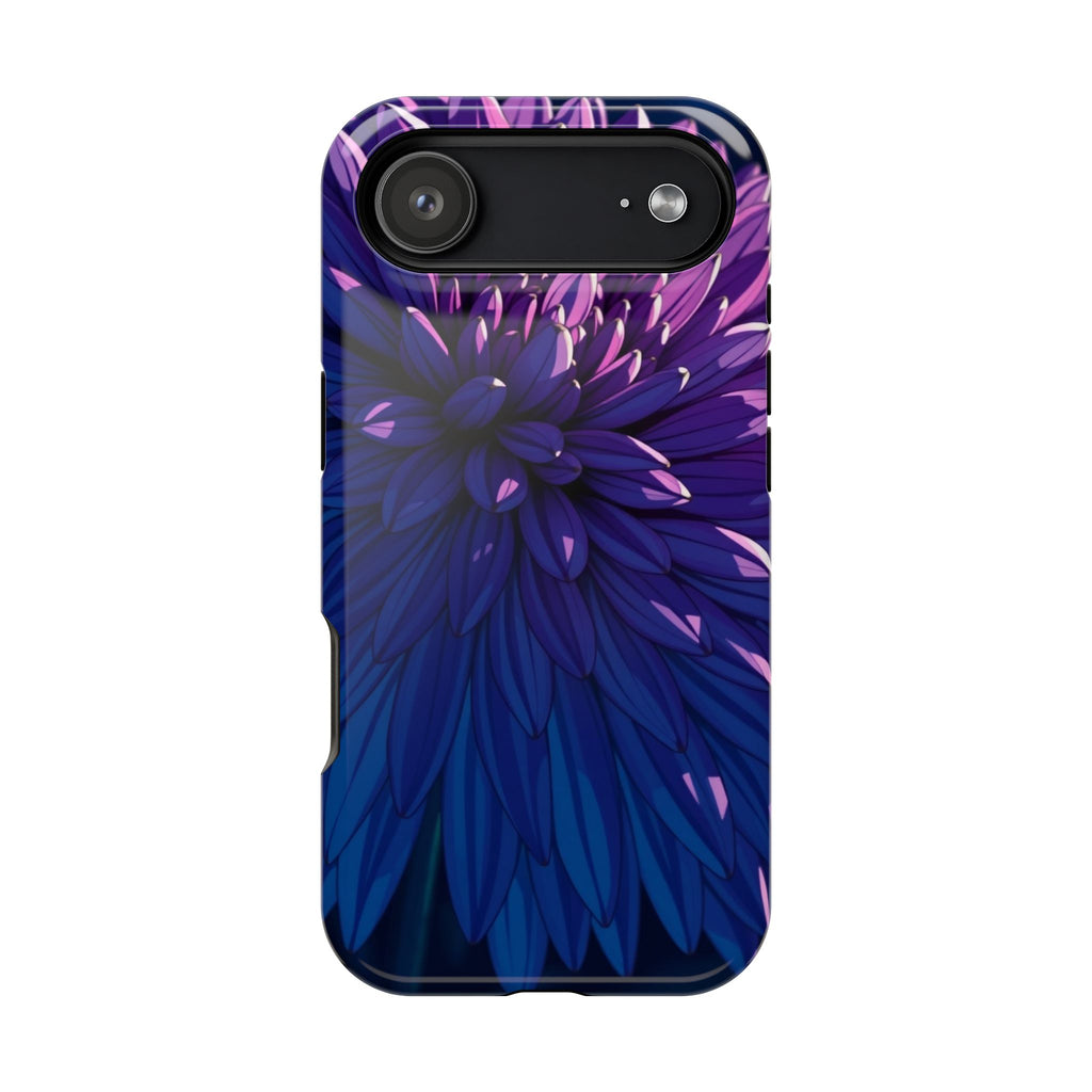 iPhone Indigo And Violet Chrysanthemum Classic Soft iPhone Finish · iPhone Case