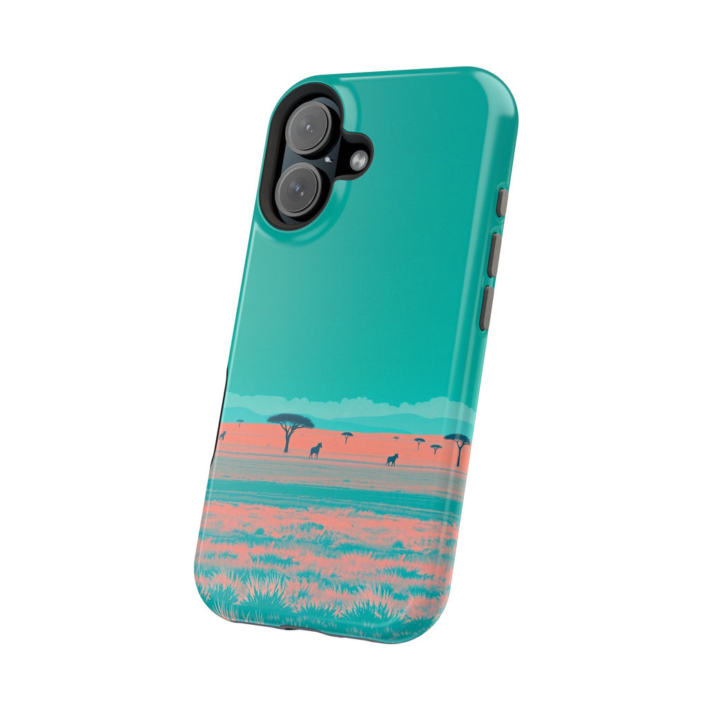 iPhone Savanna Horizon Risograph Print Slim Everyday Designer Case · iPhone Case