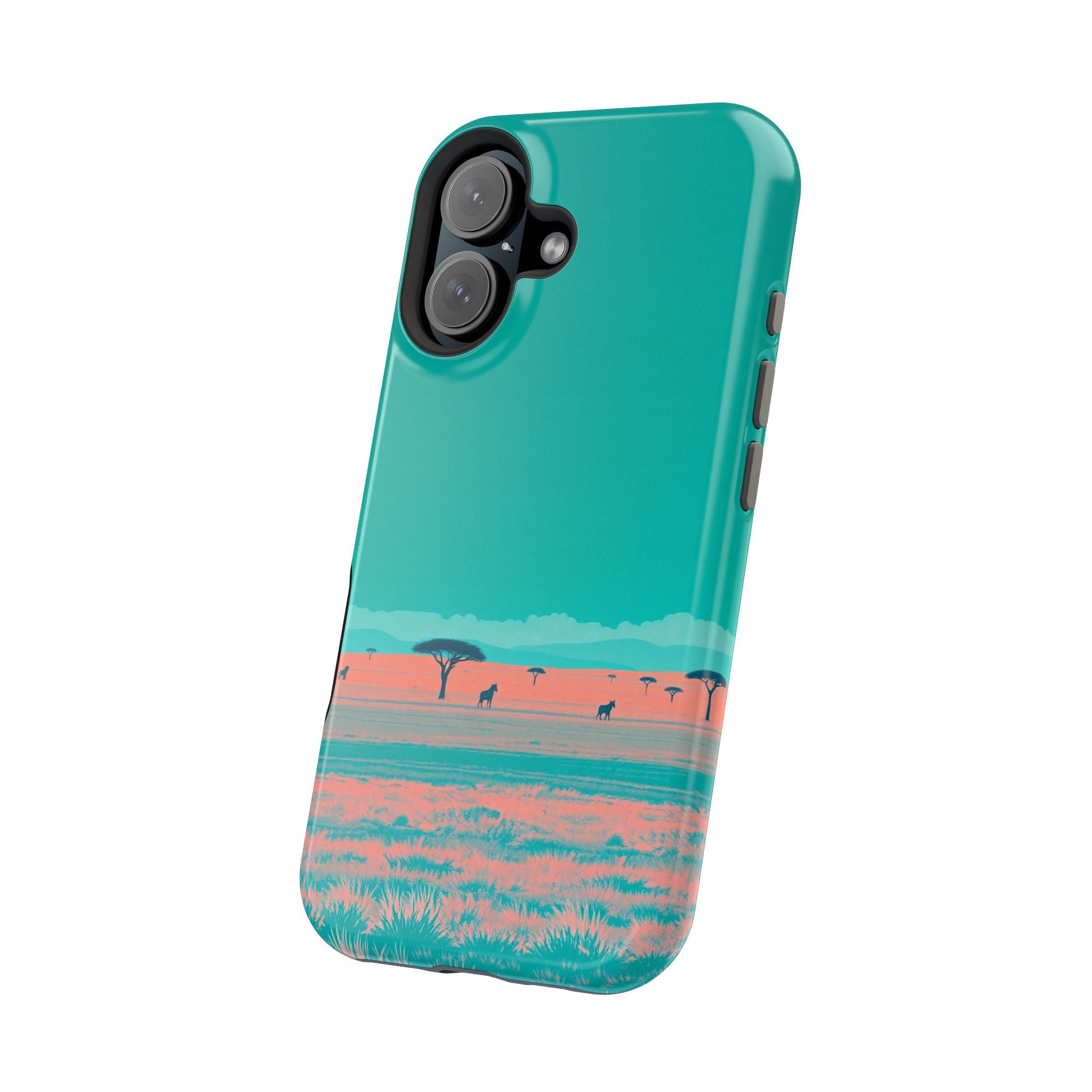 iPhone Savanna Horizon Risograph Print Slim Everyday Designer Case · iPhone Case