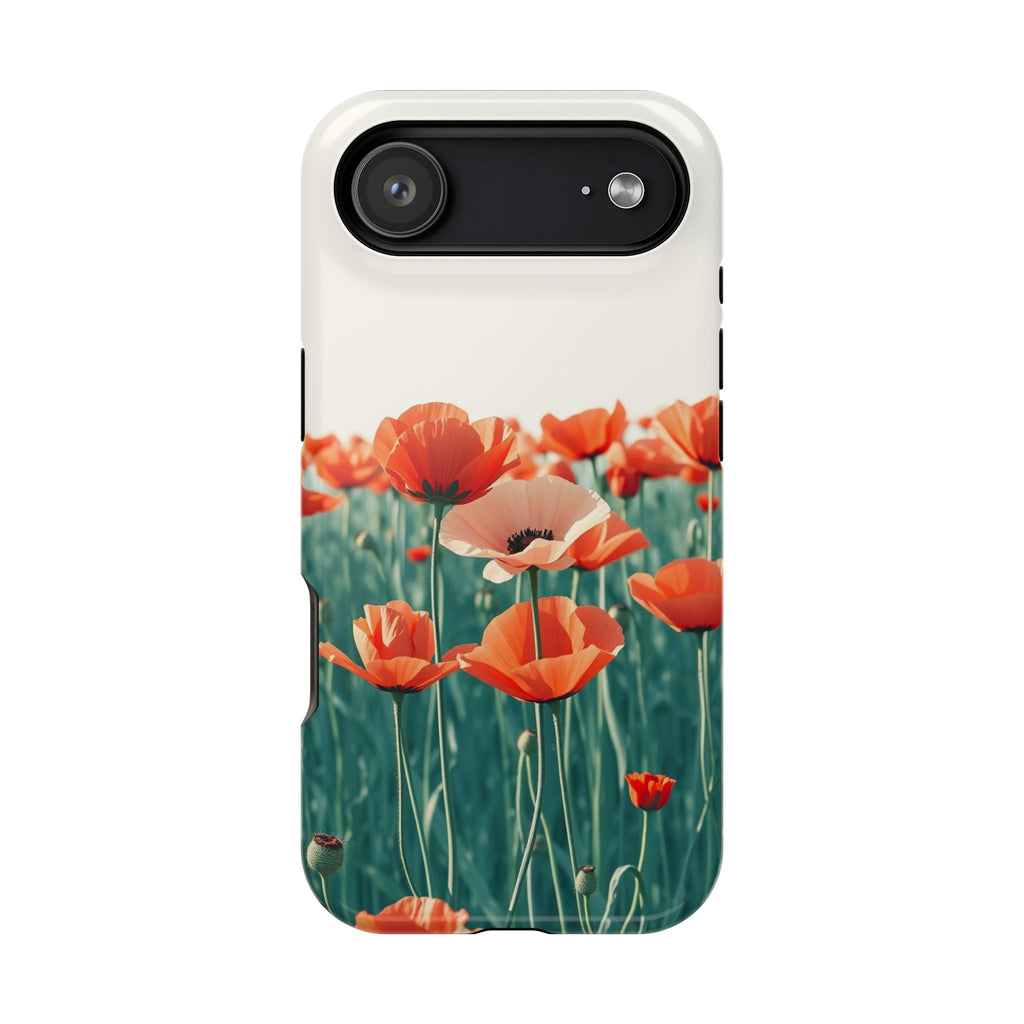 iPhone Mint And Blush Poppy Field 10 Slim Everyday Designer Case · iPhone Case