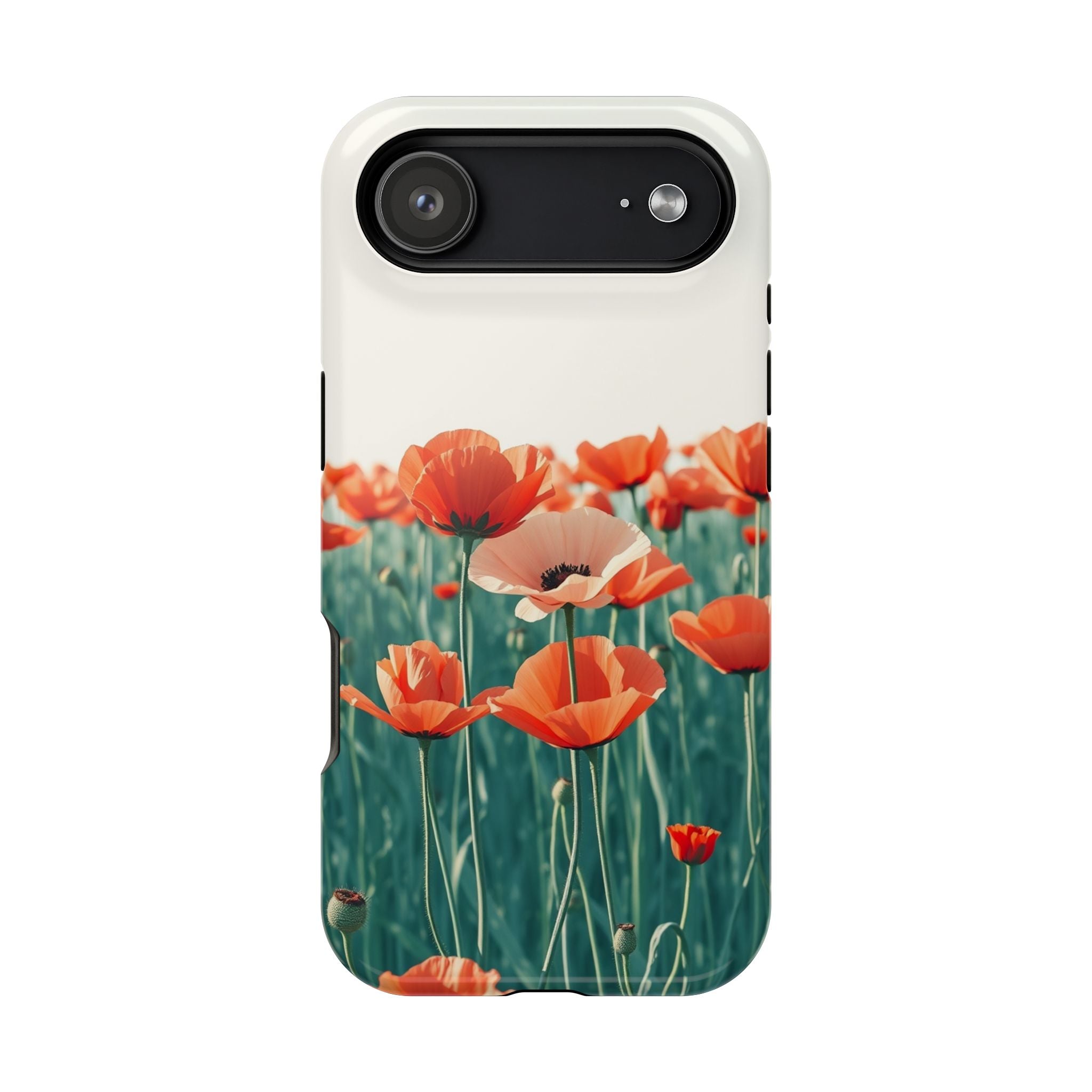 iPhone Mint And Blush Poppy Field 10 Slim Everyday Designer Case · iPhone Case