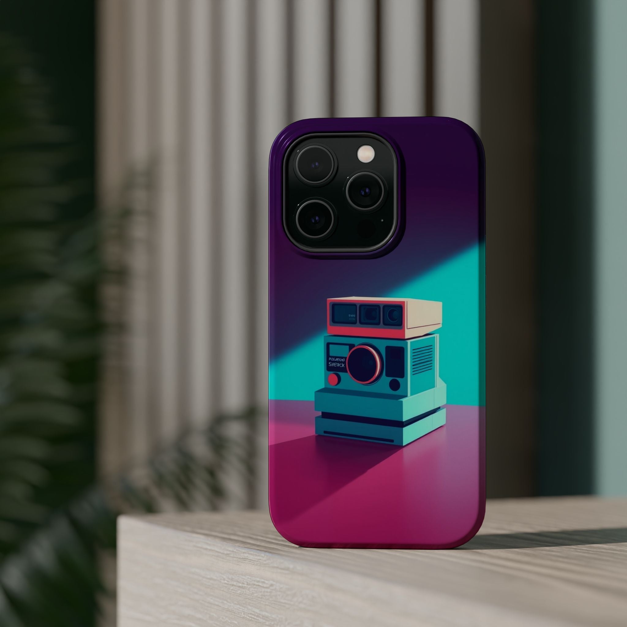 iPhone Polaroid Stack Memory Pop Art Bold Slim Everyday Designer Case · iPhone C