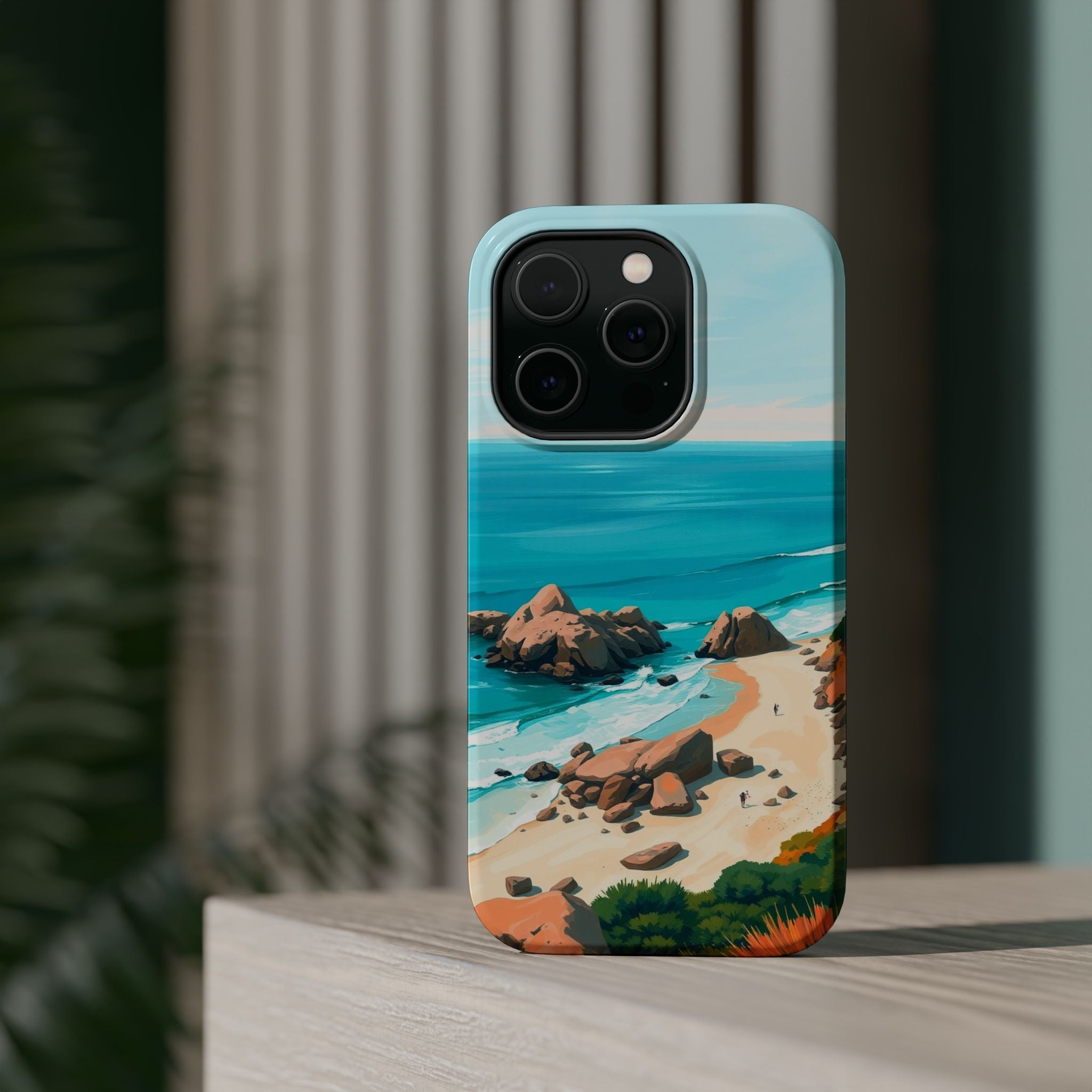 iPhone Pebble Beach Cinematic Art Bold Modern Everyday Snap Case · iPhone Case