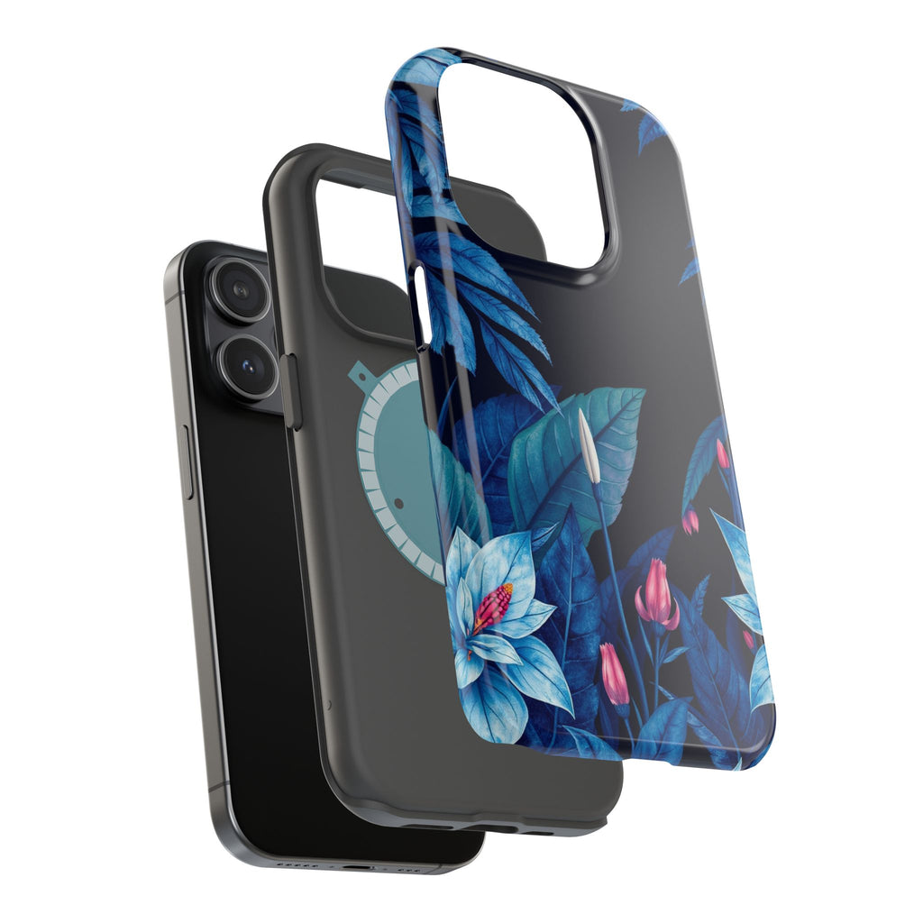 iPhone Serene Jungle Floral Design Clean Minimal Snap Cas Slim Snap Case · iPhon