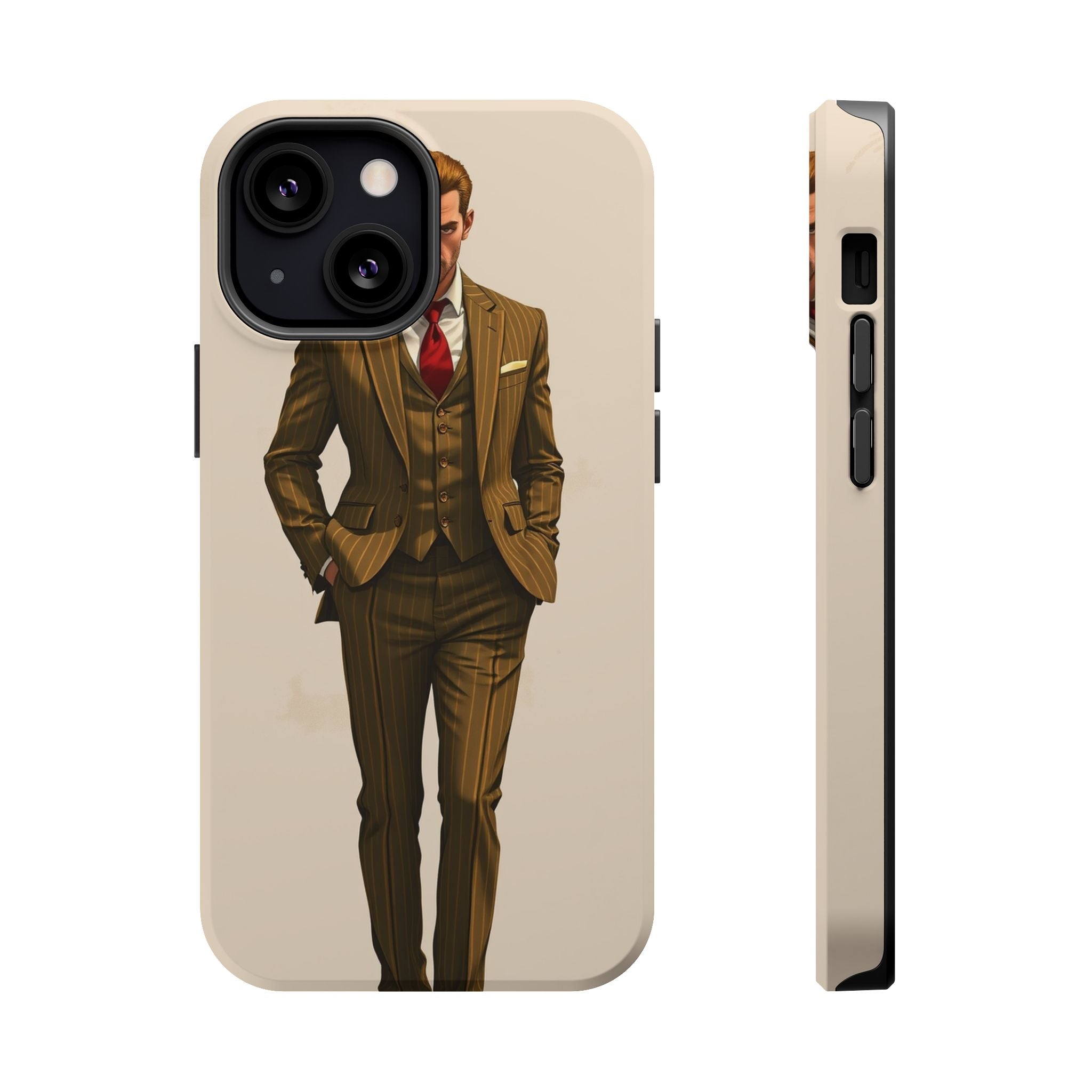 iPhone Pinstripe Suit Grunge Distressed Slim Everyday Designer Case · iPhone Cas