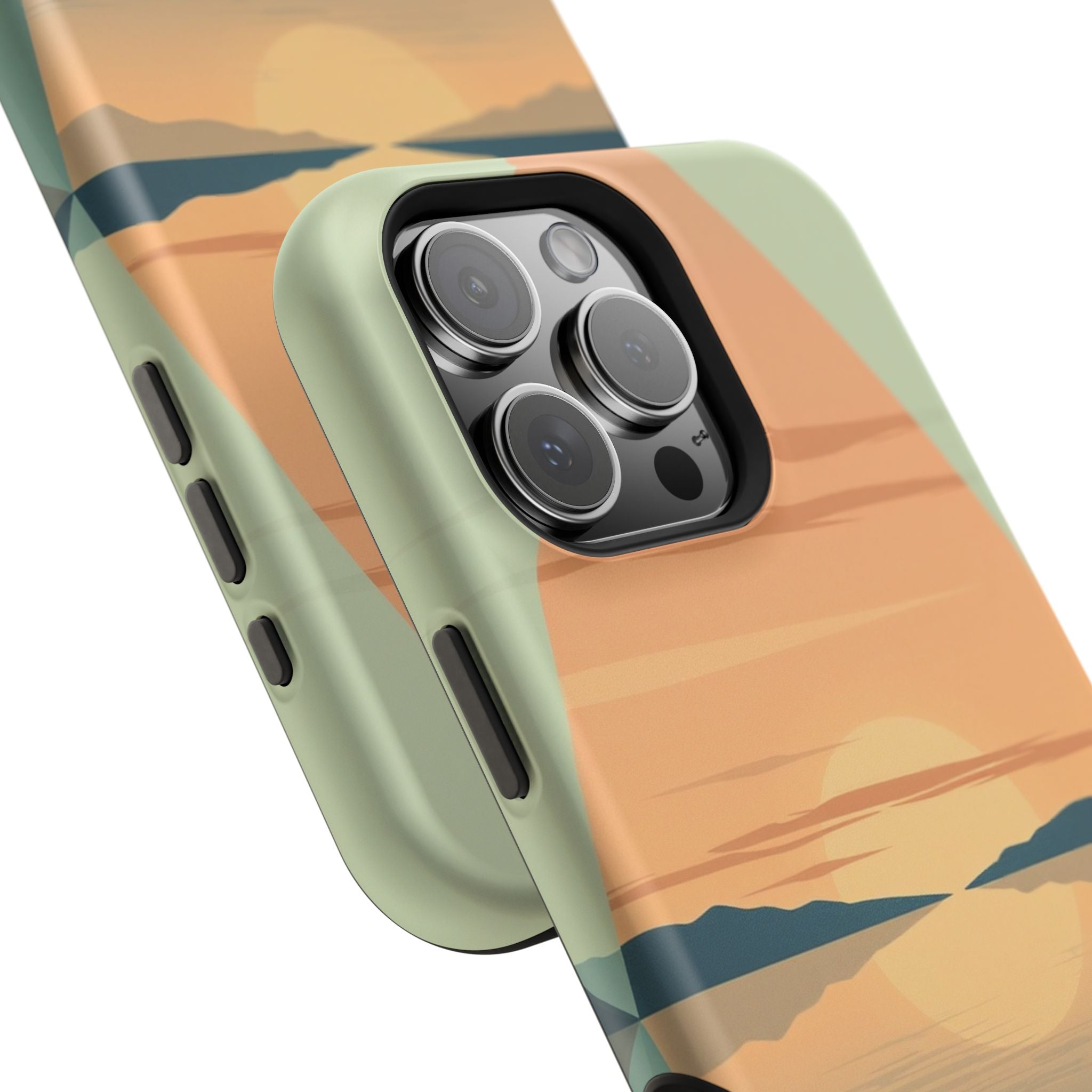 iPhone Sage And Ivory Lake at Twilight Slim Everyday Designer Case · iPhone Case