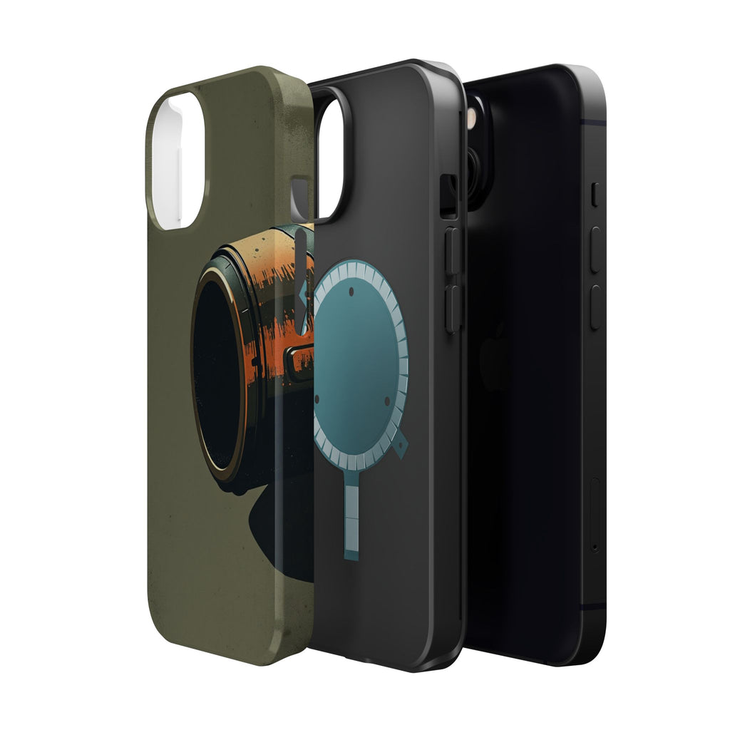 iPhone Charcoal And Copper Vintage Postcard Slim Everyday Designer Case · iPhone