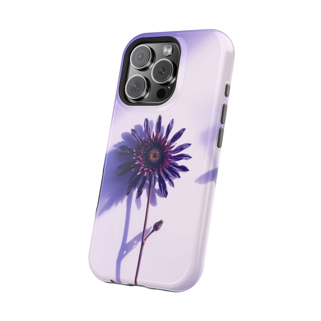 iPhone Indigo And Violet Dried Flower Flat Lay Soft iPhone Finish · iPhone Case