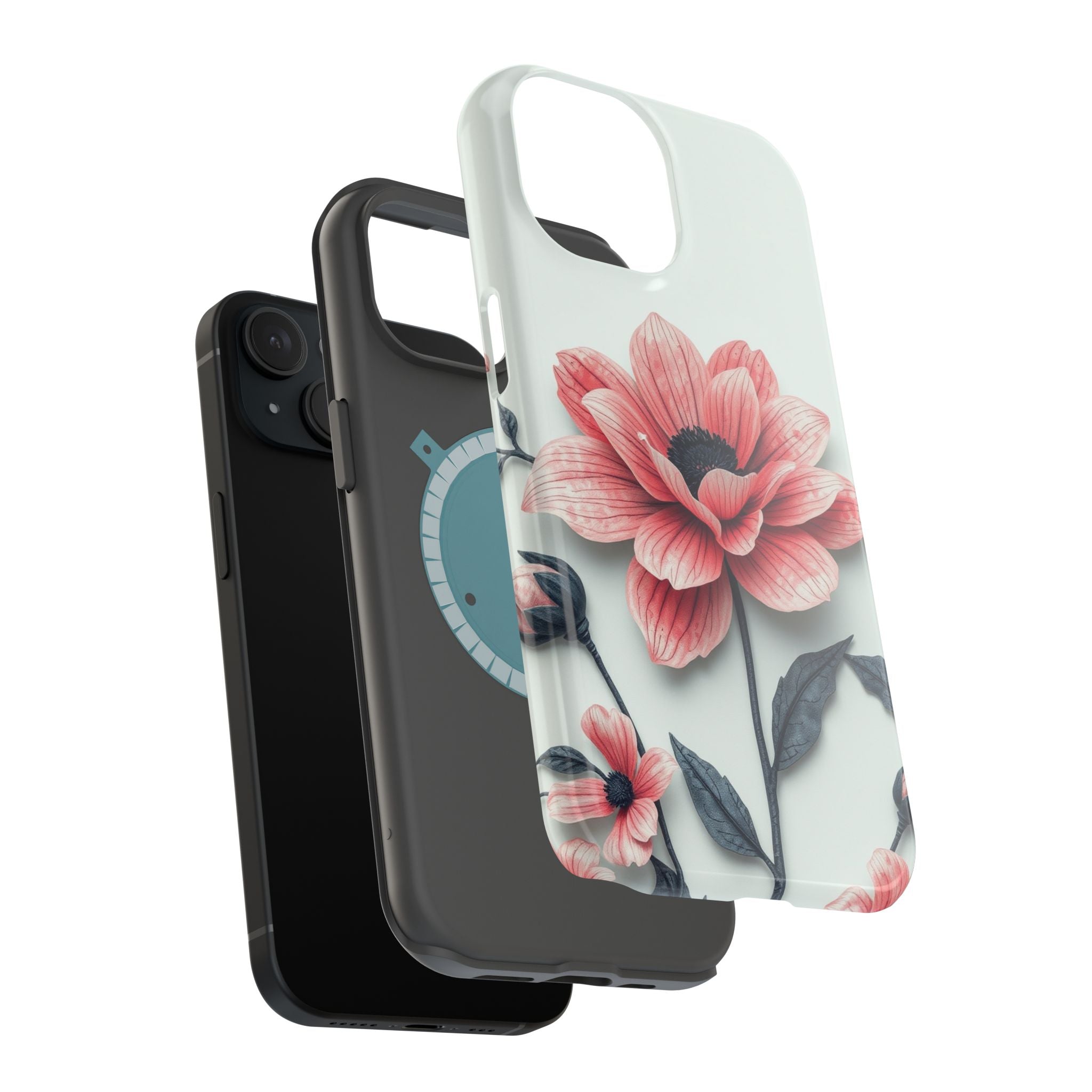 iPhone Dreamy Floral Ink Wash Design Slim Everyday iPhone 12 Designer · iPhone C