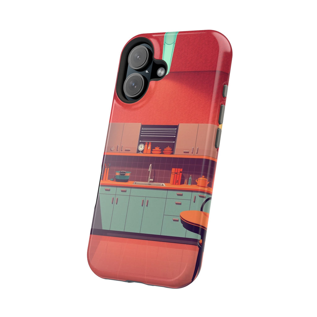 iPhone Earthy 1950s Kitchen Design Bold Modern Everyday Snap Case · iPhone Case