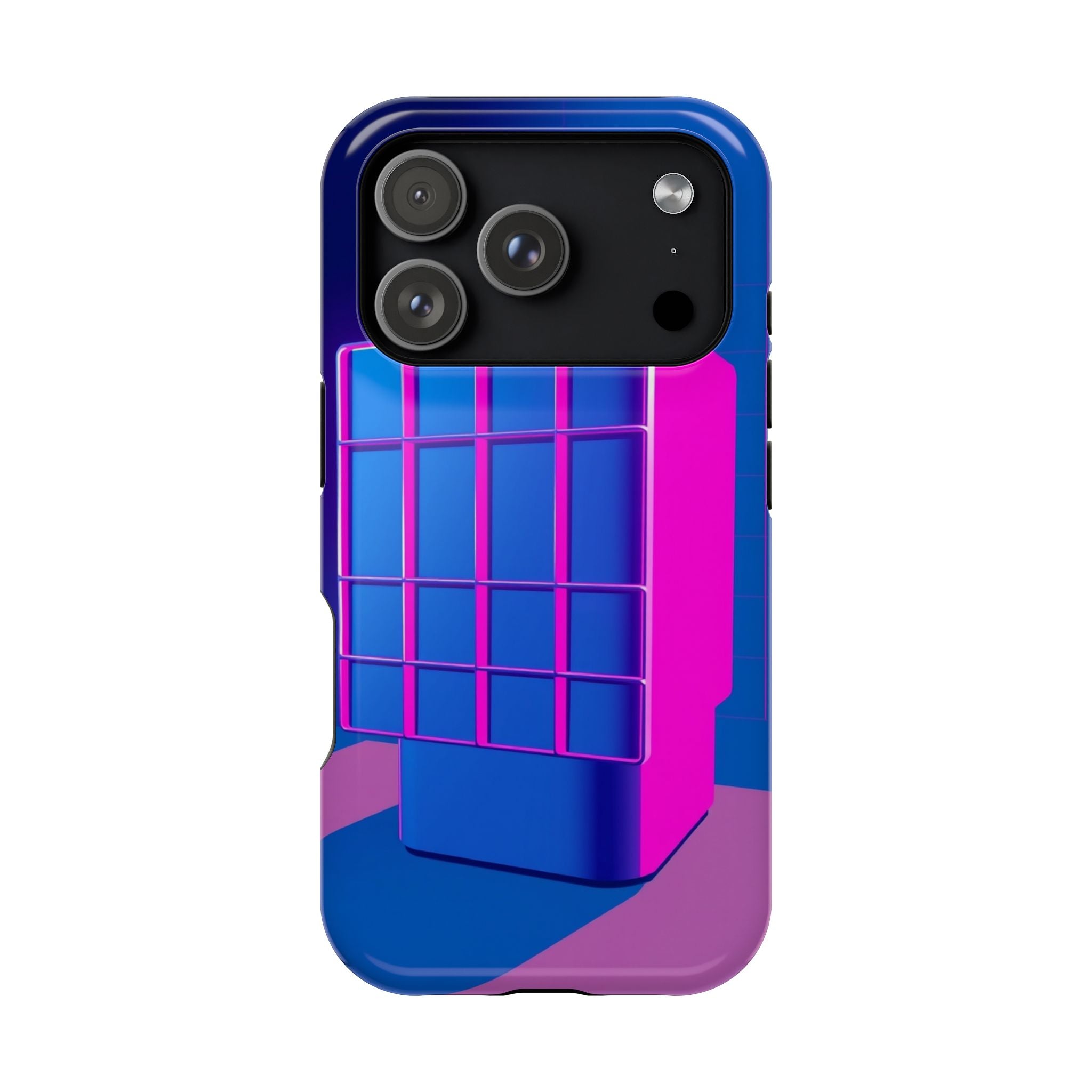 iPhone Earthy 80s Grid Synthwave Design Slim Everyday Designer Case · iPhone Cas