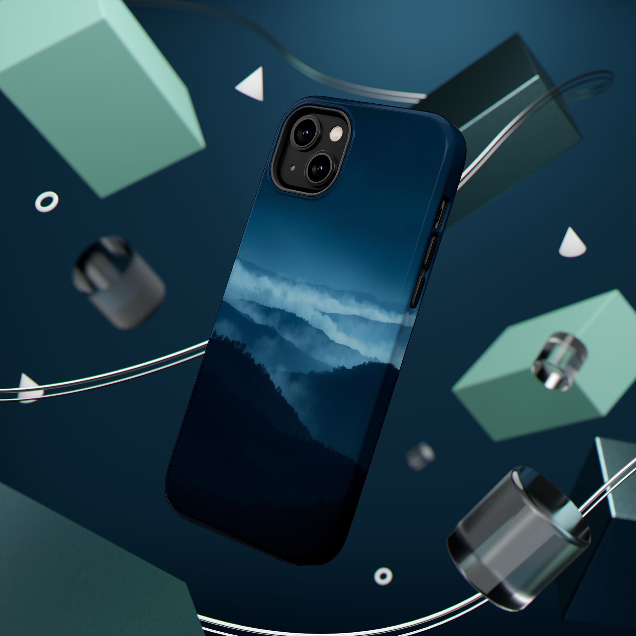 iPhone Earthy Fog Rolling Over Hills Design Slim iPhone Everyday · iPhone Case