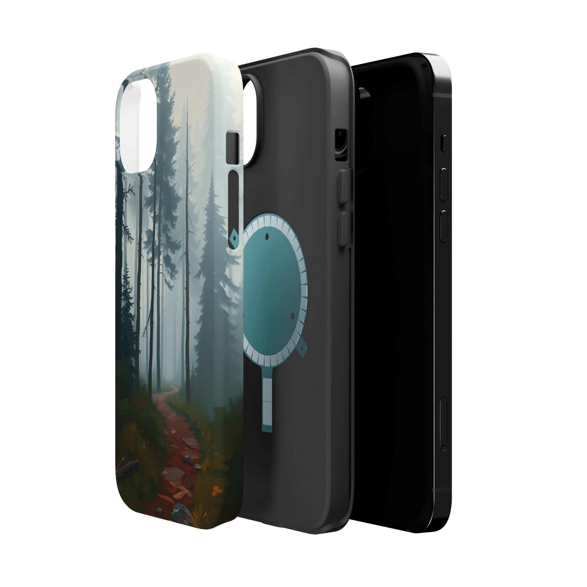 iPhone Serene Misty Forest Path Design Slim Everyday Designer Case · iPhone Case