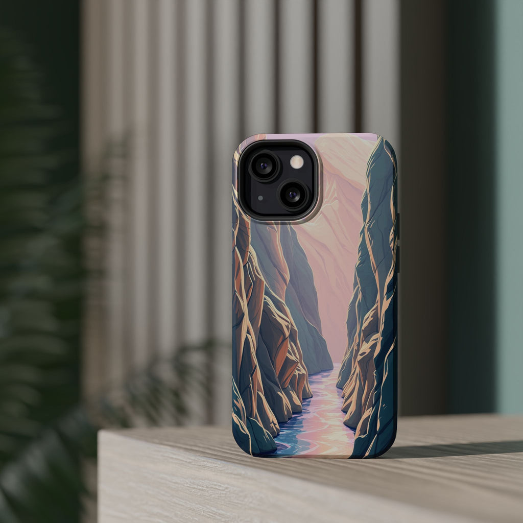 iPhone Sage And Ivory River Canyon Bold Modern Everyday Snap Case · iPhone Case