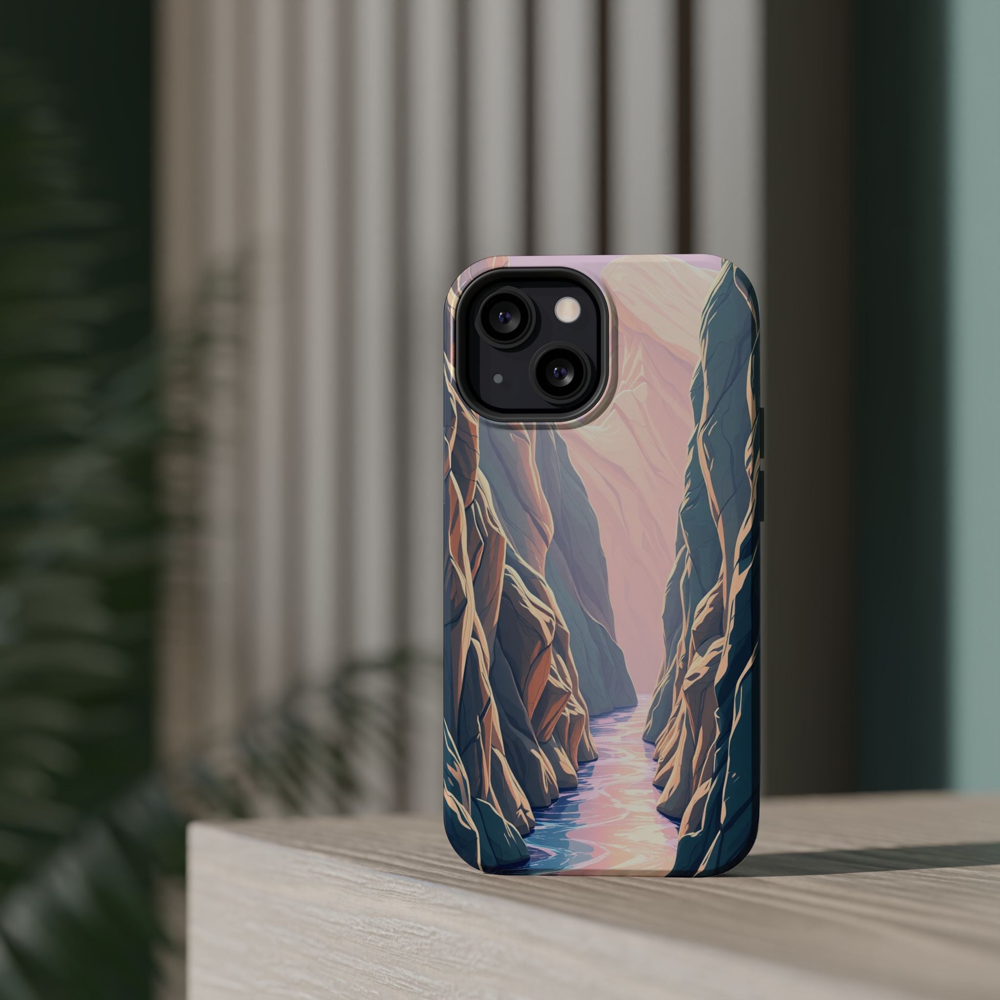iPhone Sage And Ivory River Canyon Bold Modern Everyday Snap Case · iPhone Case