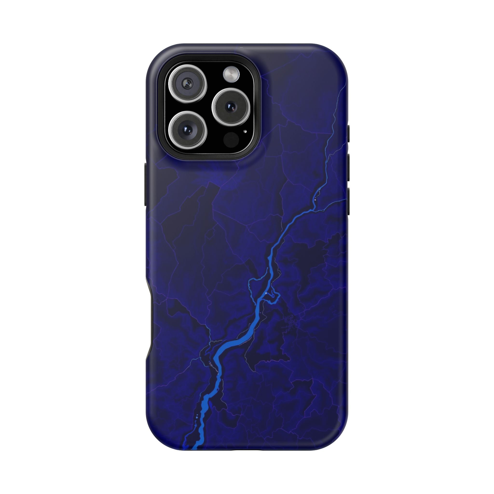 iPhone Thermal Map Dark Gothic Ink Bold Modern Everyday Snap Case · iPhone Case