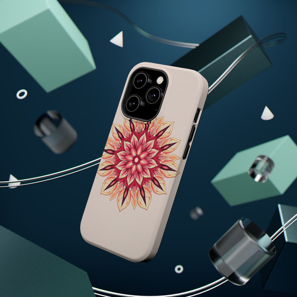iPhone Floral Mandala Pixel Art -Bit Slim Everyday Designer Case · iPhone Case