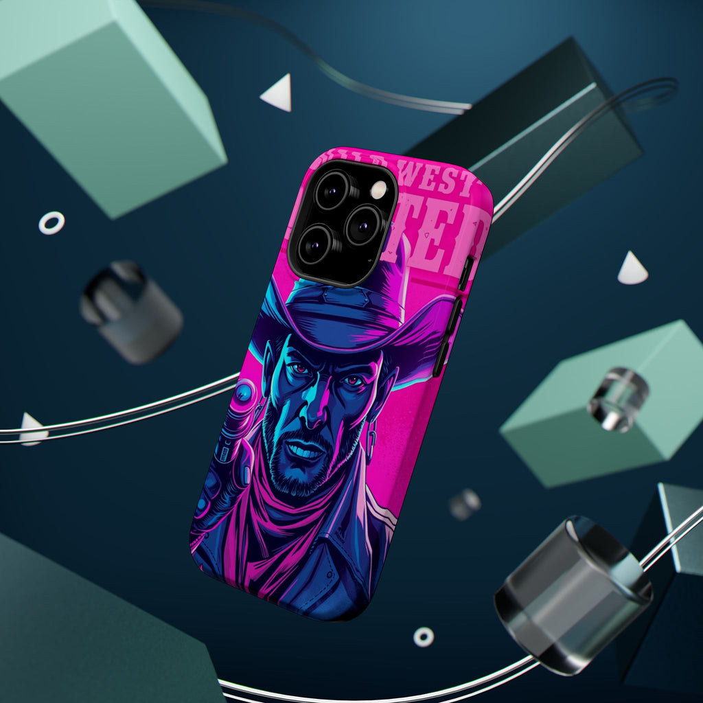 iPhone Wild West Wanted Neon Cyberpunk Slim Everyday Designer Case · iPhone Case