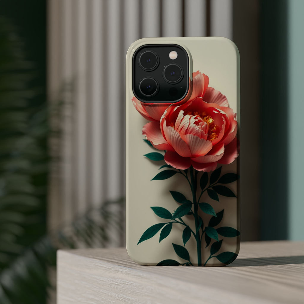 iPhone Emerald Green And Gold Peony Bouquet Slim iPhone Everyday · iPhone Case