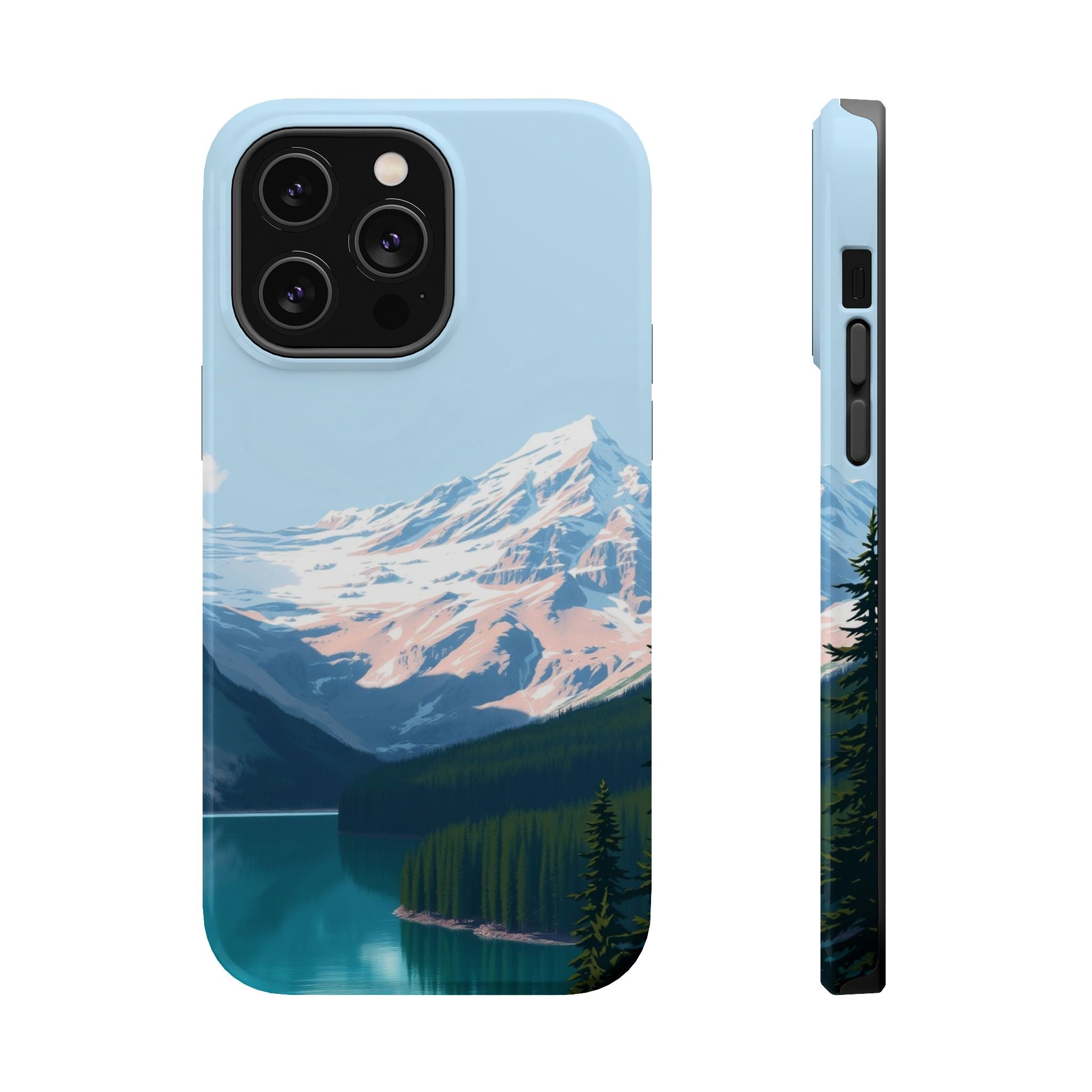 iPhone Serene Glacier Lake Design Bold Modern Everyday Snap Case · iPhone Case