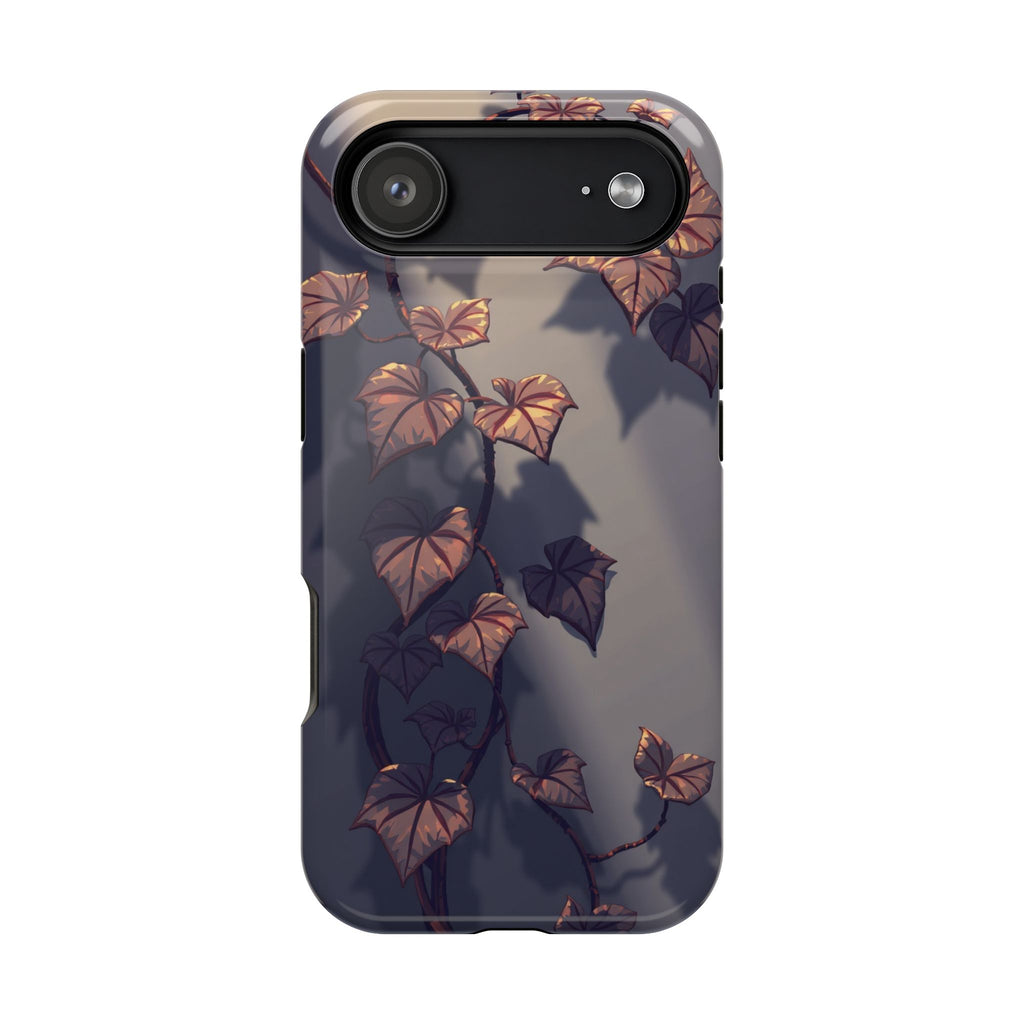iPhone Charcoal And Copper Art Nouveau Vine Soft iPhone 13 Finish · iPhone Case