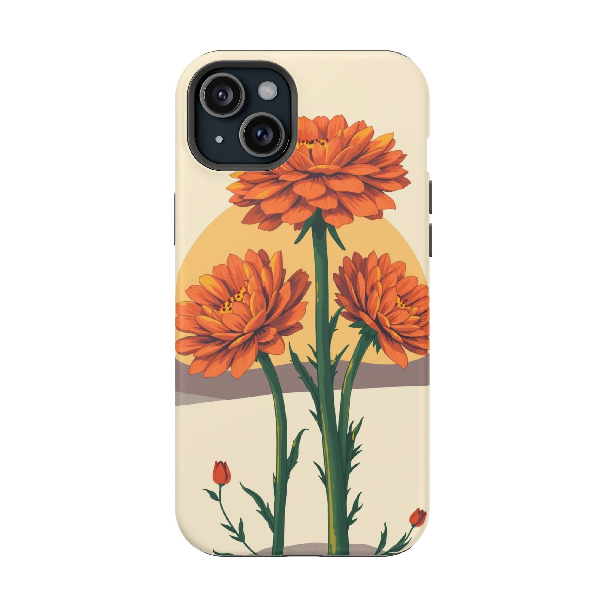 iPhone Ranunculus Stack Bold Art Bold Modern Everyday Snap Case · iPhone Case