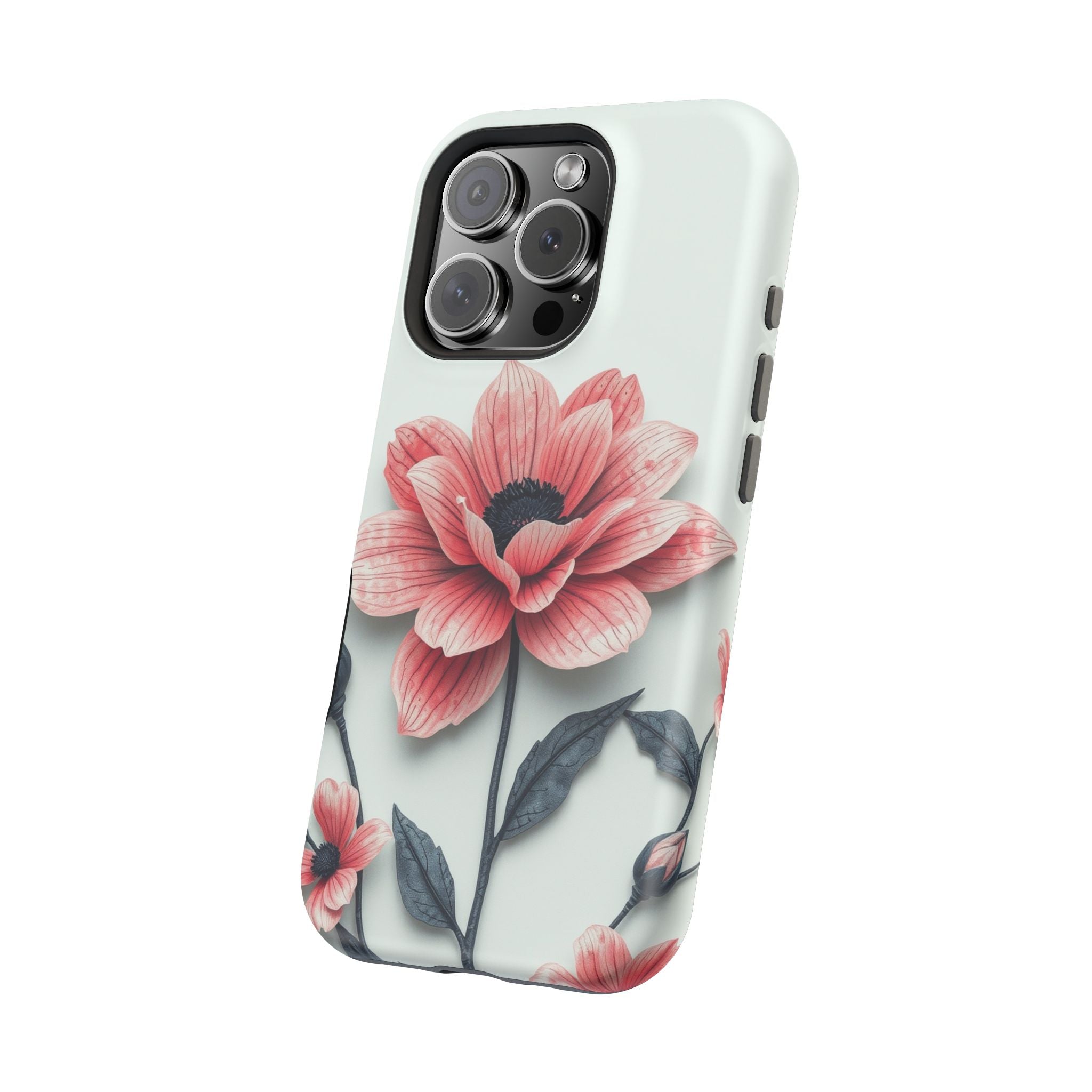iPhone Dreamy Floral Ink Wash Design Slim Everyday iPhone 12 Designer · iPhone C