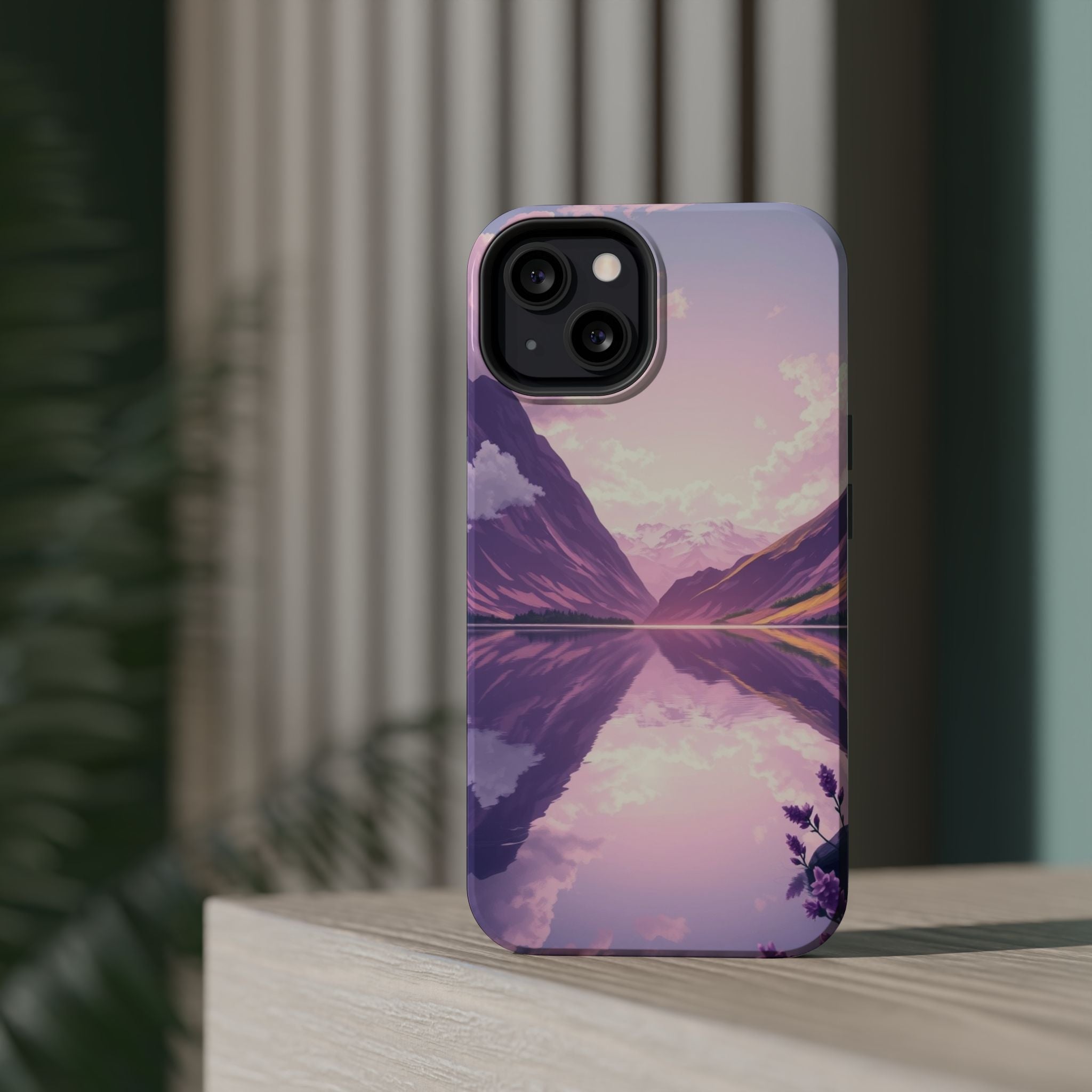 iPhone Lavender And Pearl Fjord Reflection Slim iPhone Everyday · iPhone Case