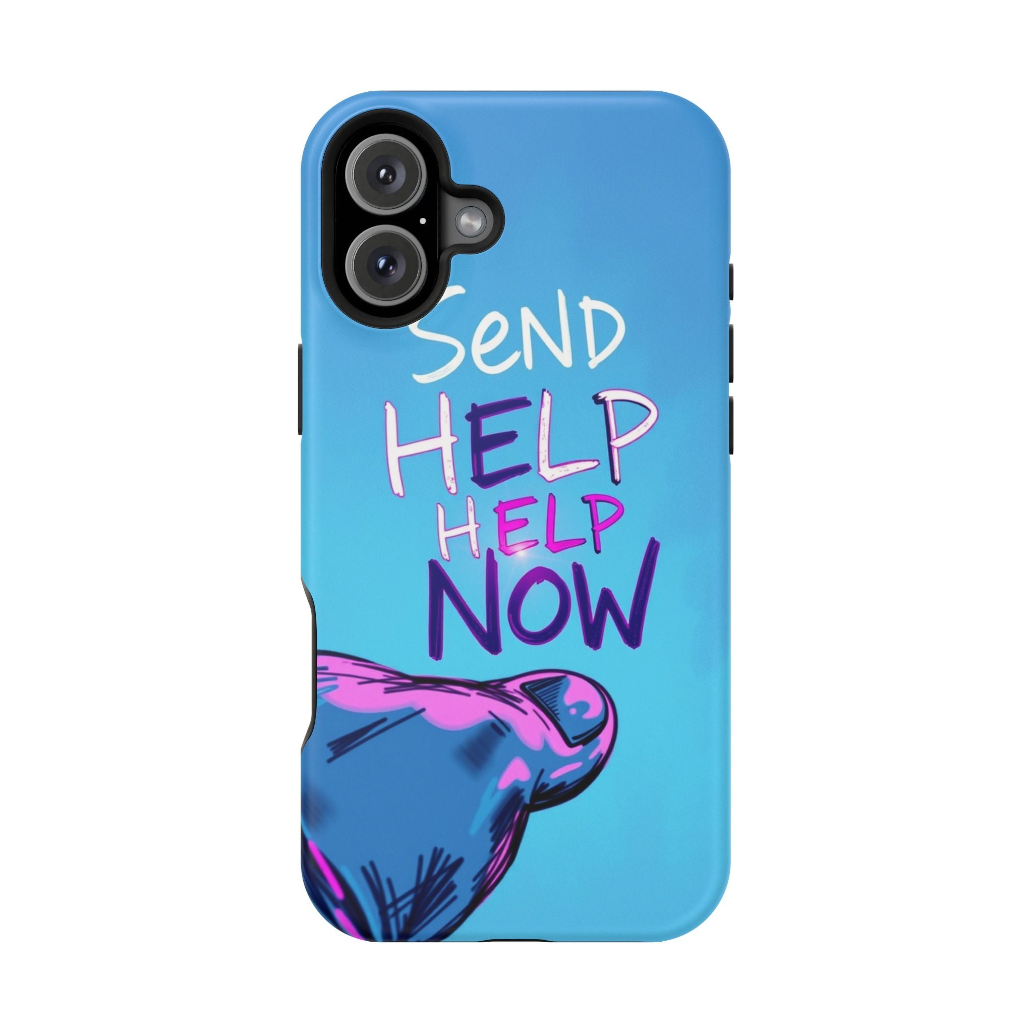 iPhone Radiant Send Help Now Design Slim Everyday Designer Case · iPhone Case