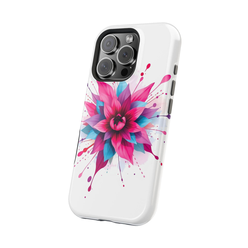 iPhone Floral Watercolor Splash Electric Art Slim iPhone Everyday · iPhone Case