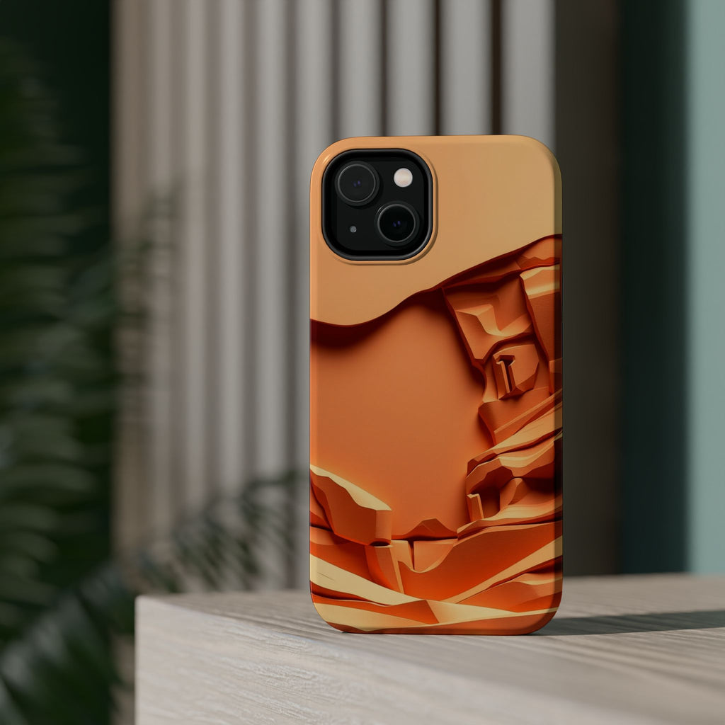 iPhone Burnt Orange And Sand Canyon Wall Slim Everyday iPhone 12 · iPhone Case