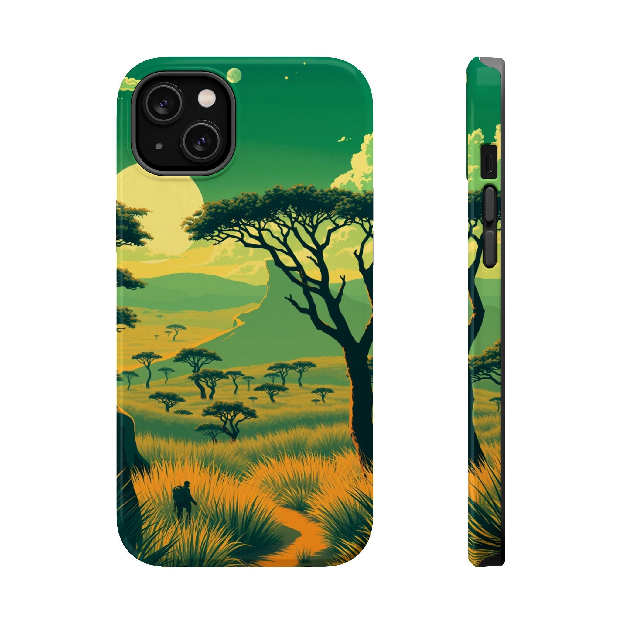 iPhone Savanna Horizon Pixel Art -Bit Slim Everyday Designer Case · iPhone Case