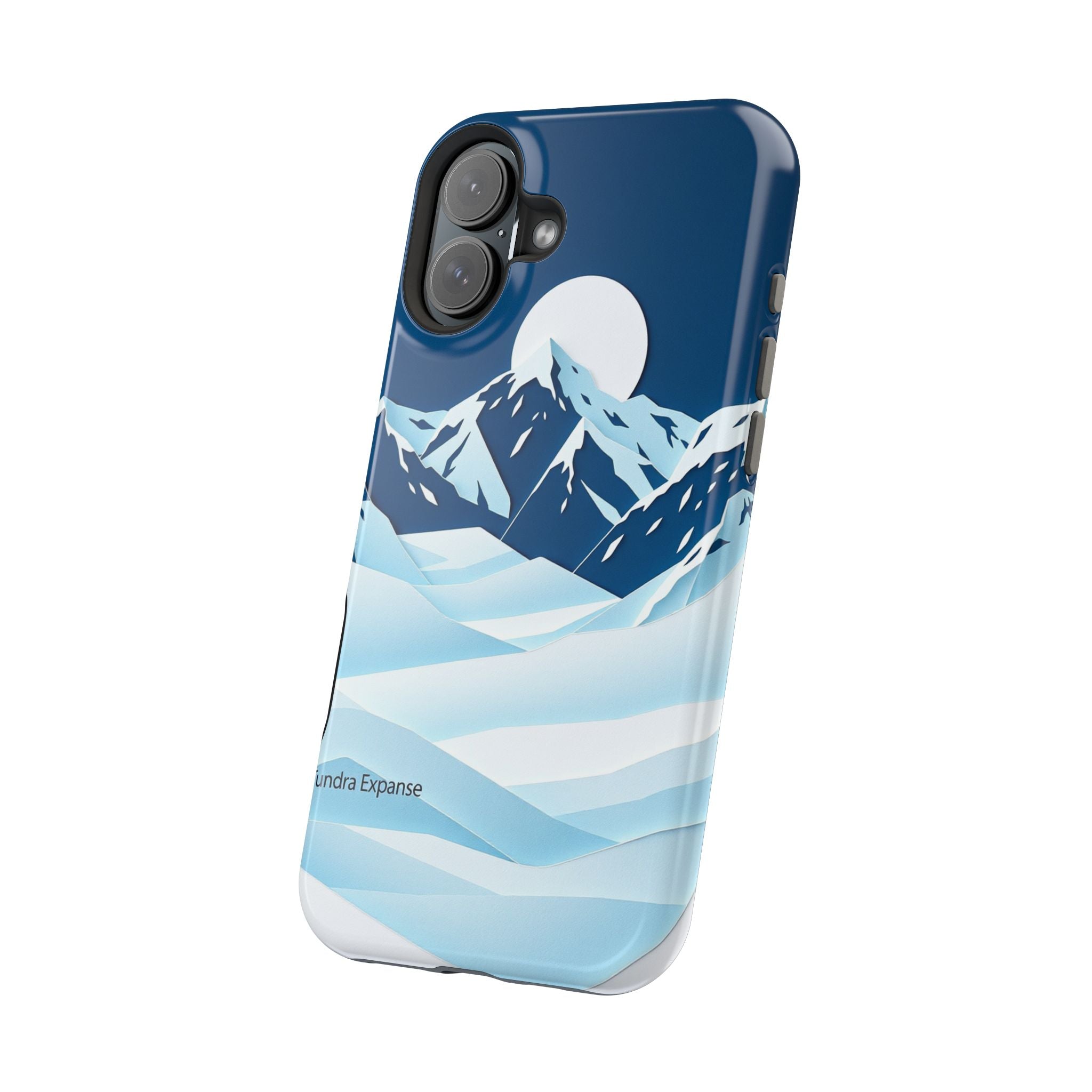 iPhone Midnight Blue And Silver Tundra Expanse Clean iPhone 12 Minimal · iPhone