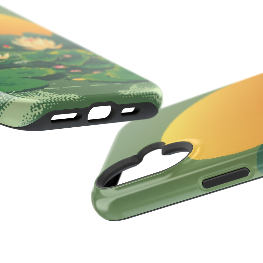 iPhone Lotus Pond Enchanted Art Slim Everyday Designer Case · iPhone Case