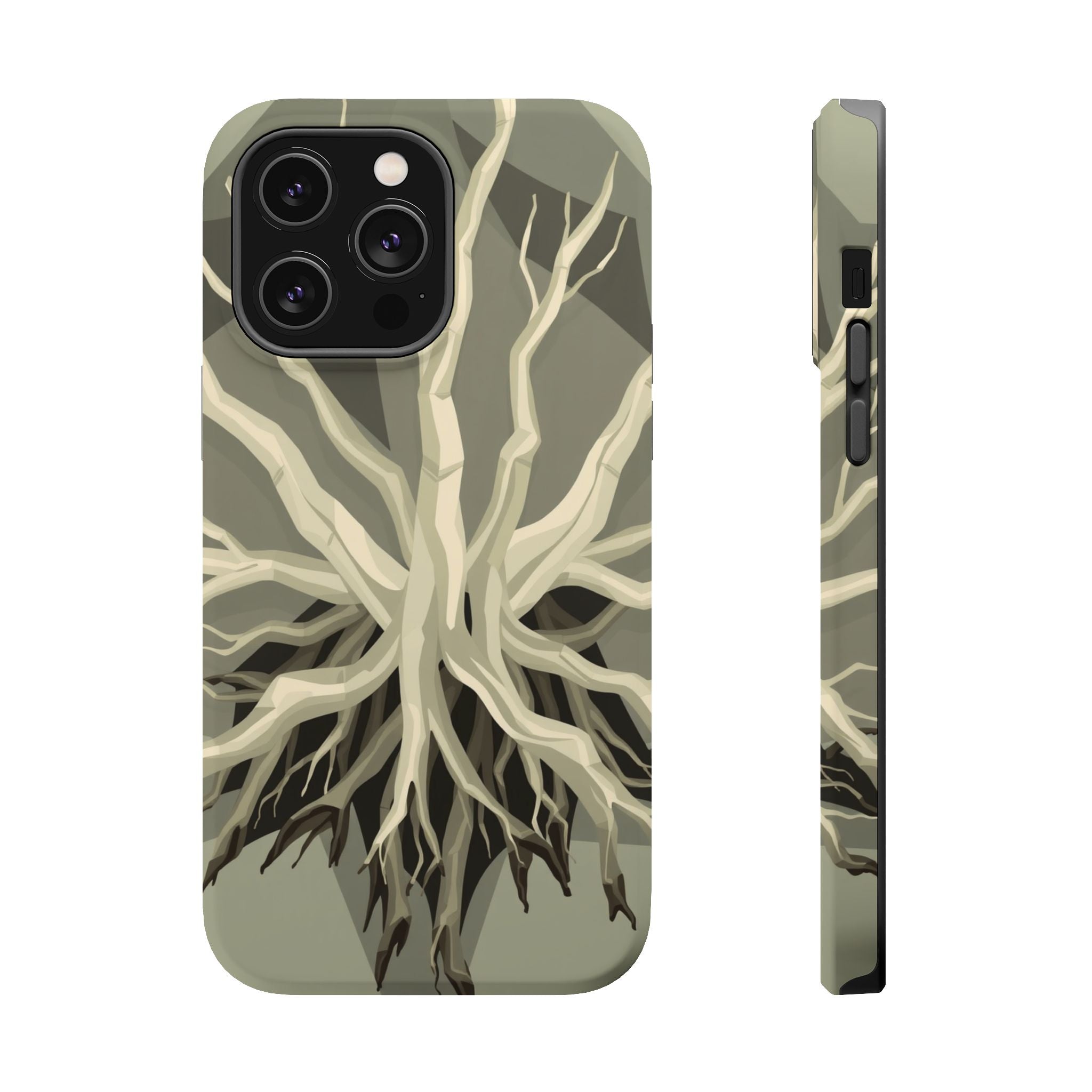 iPhone Sage And Ivory Mangrove Roots Slim Everyday Designer Case · iPhone Case