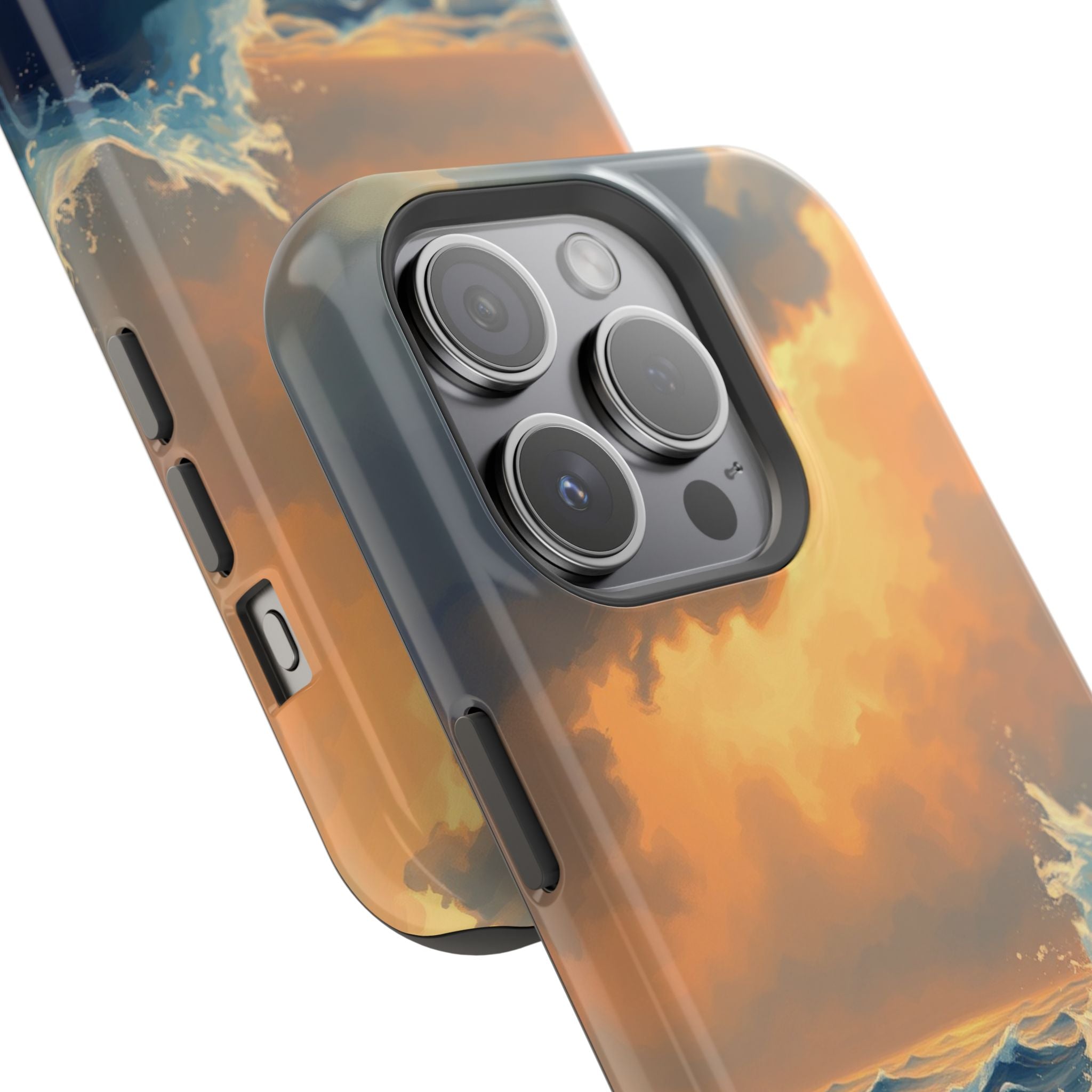 iPhone Sunset Amber And Peach Storm at Sea Slim iPhone Everyday · iPhone Case