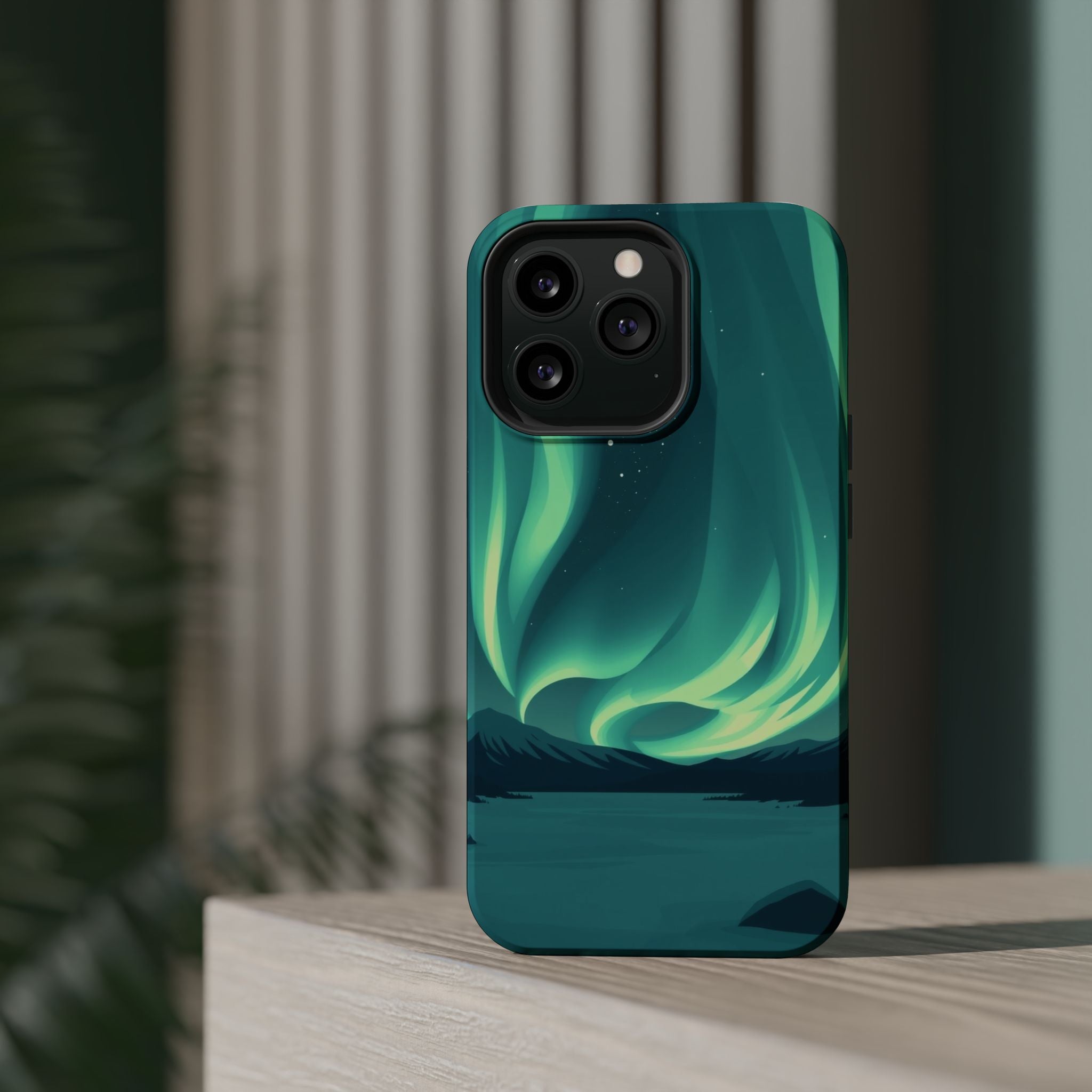 iPhone Northern Lights Abstract Geometric Slim iPhone Everyday Designer · iPhone
