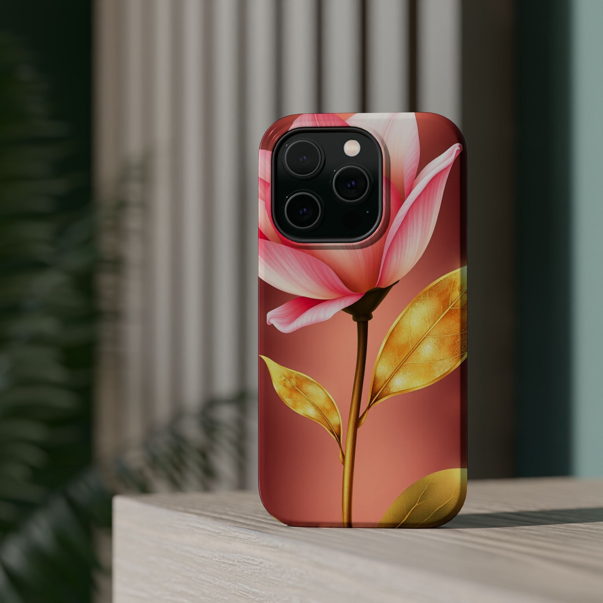 iPhone Dreamy Bloom and Leaf Design 14 Slim Everyday Designer Case · iPhone Case