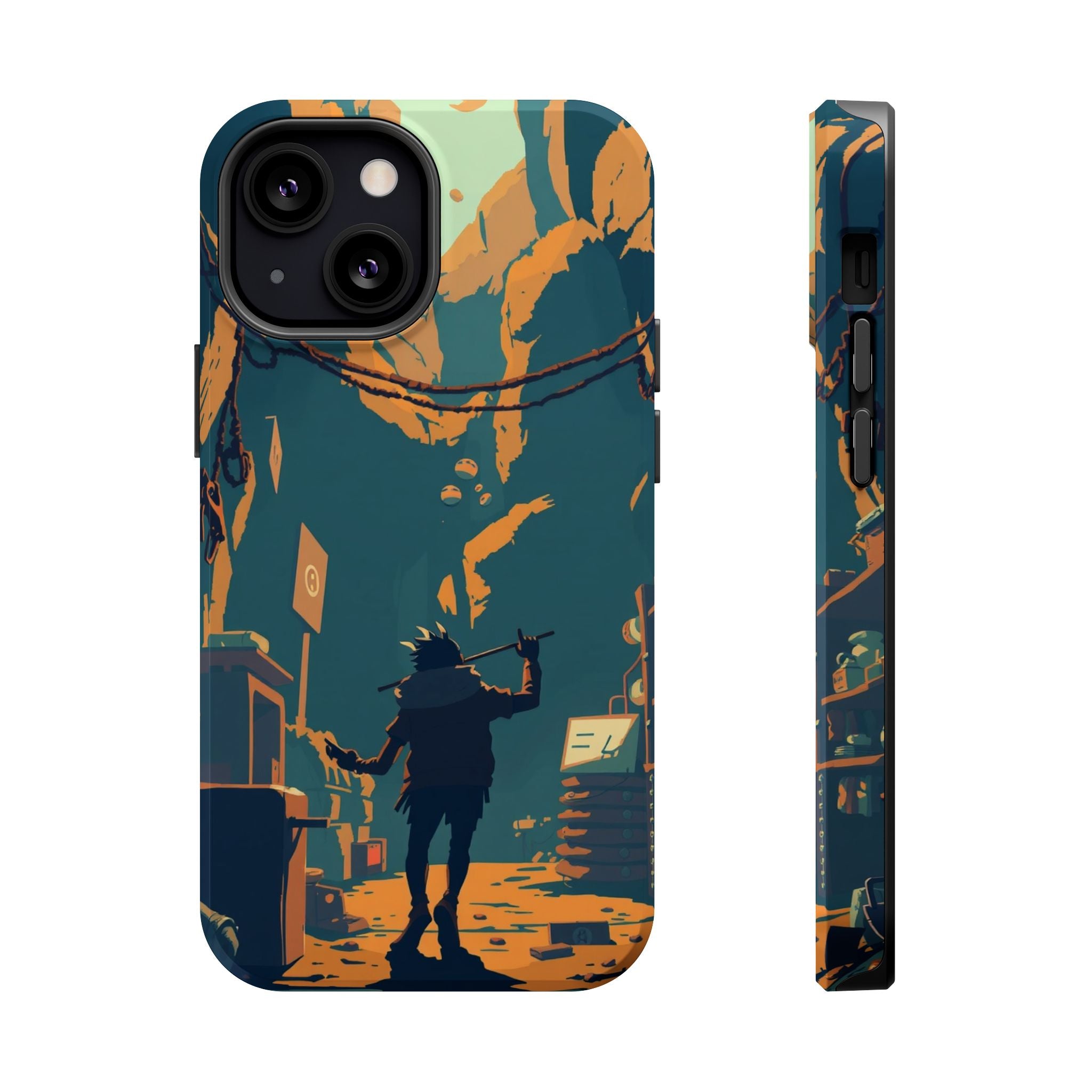 iPhone Mustard And Rust Unhinged in a Cute Way Soft Finish Everyday Case · iPhon
